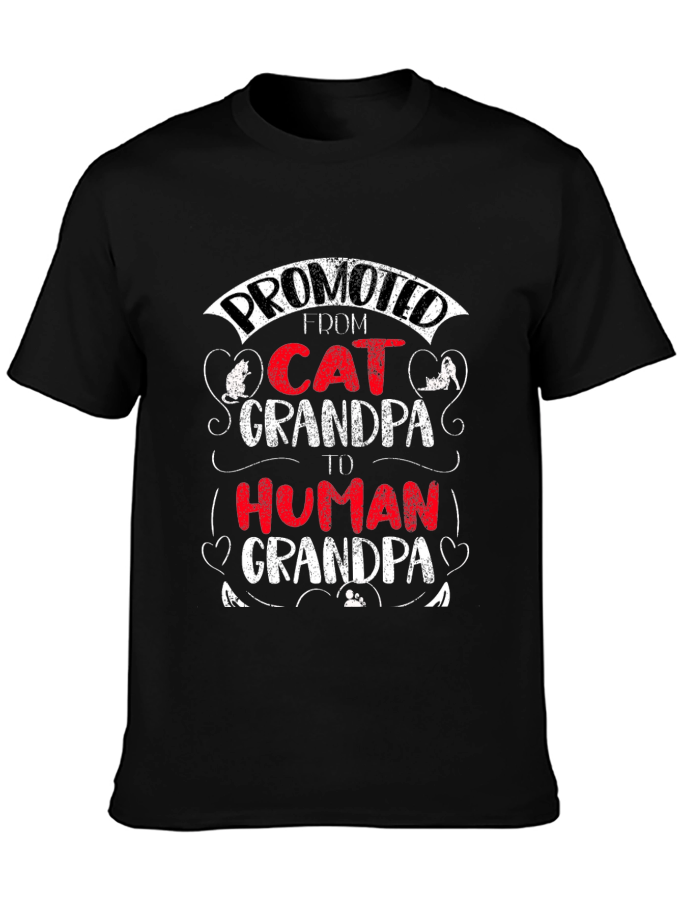 Promoted Cat Grandpa T-Shirt