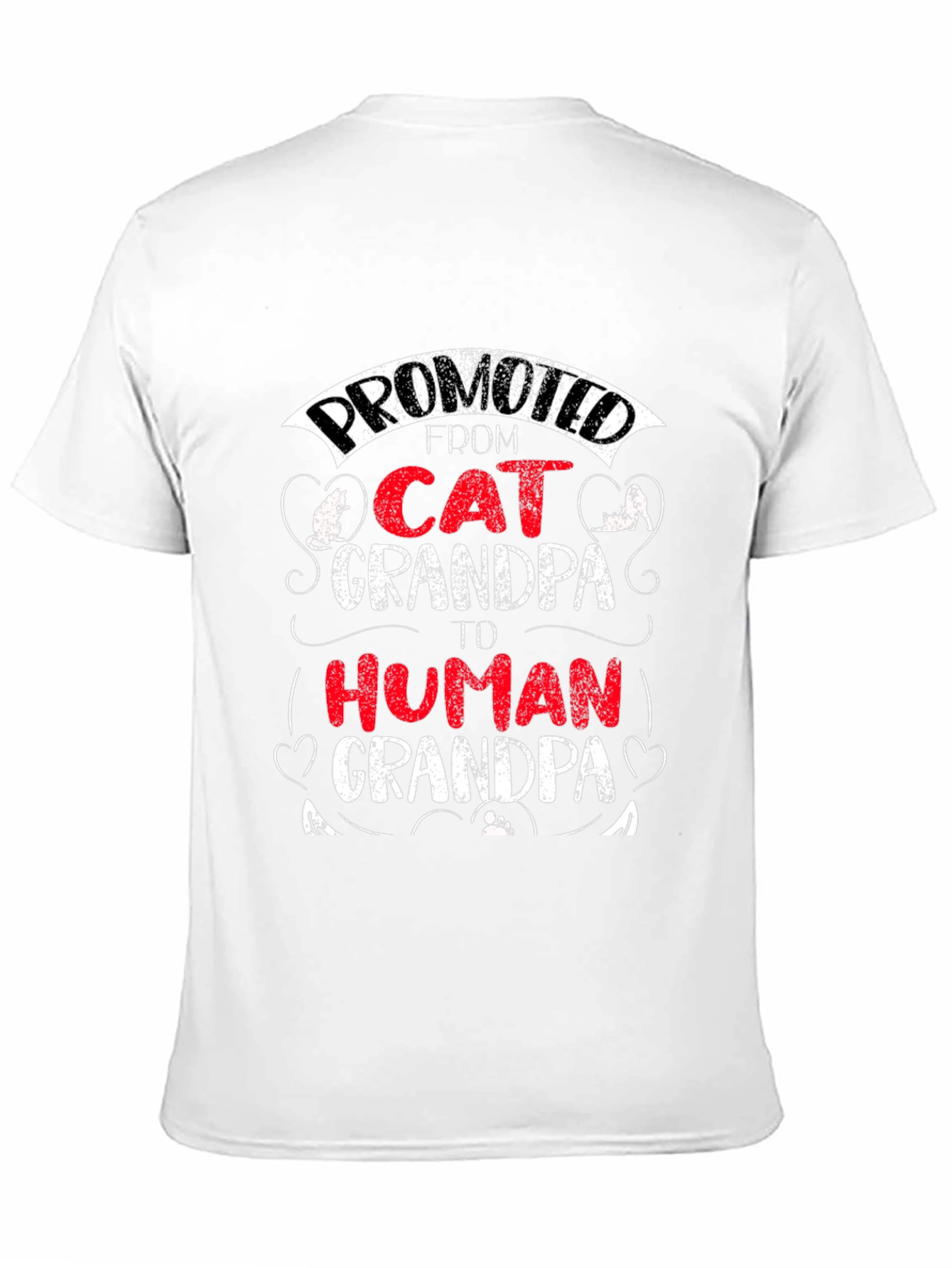 Promoted Cat Grandpa T-Shirt