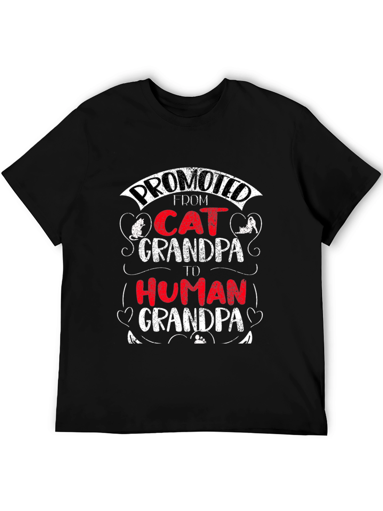 Promoted Cat Grandpa T-Shirt
