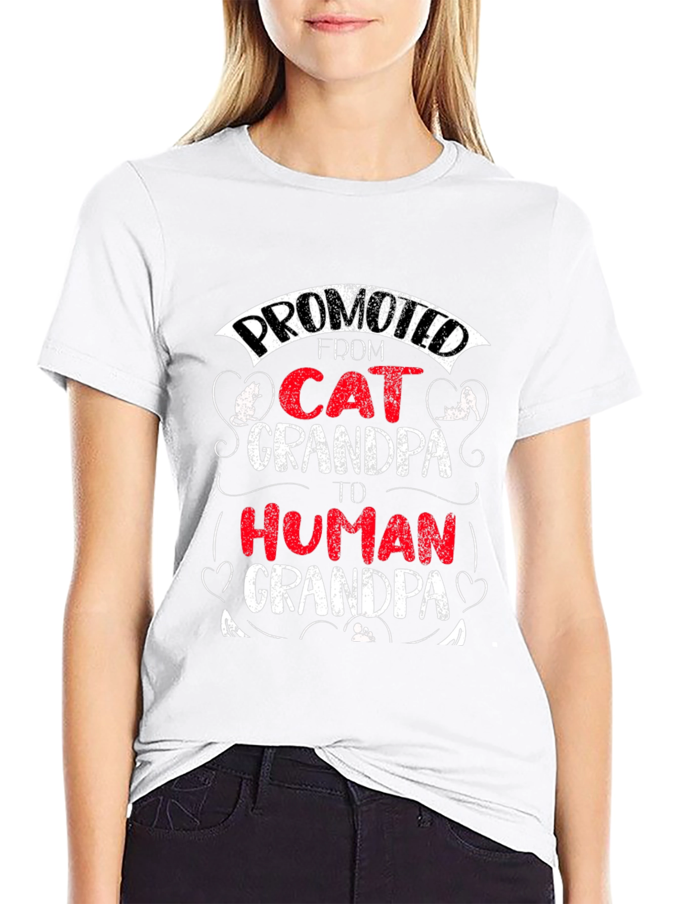 Promoted Cat Grandpa T-Shirt