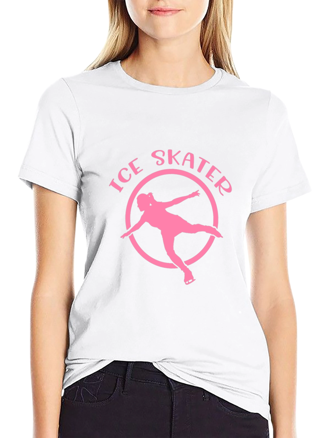 Ice Skater Graphic Tee - Black T-Shirt