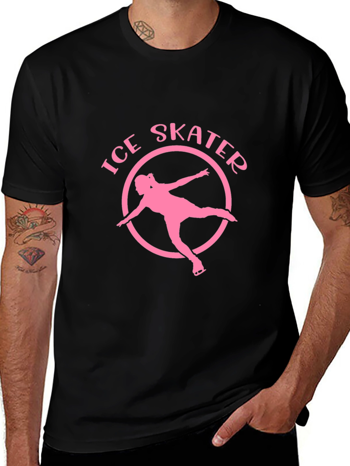 Ice Skater Graphic Tee - Black T-Shirt