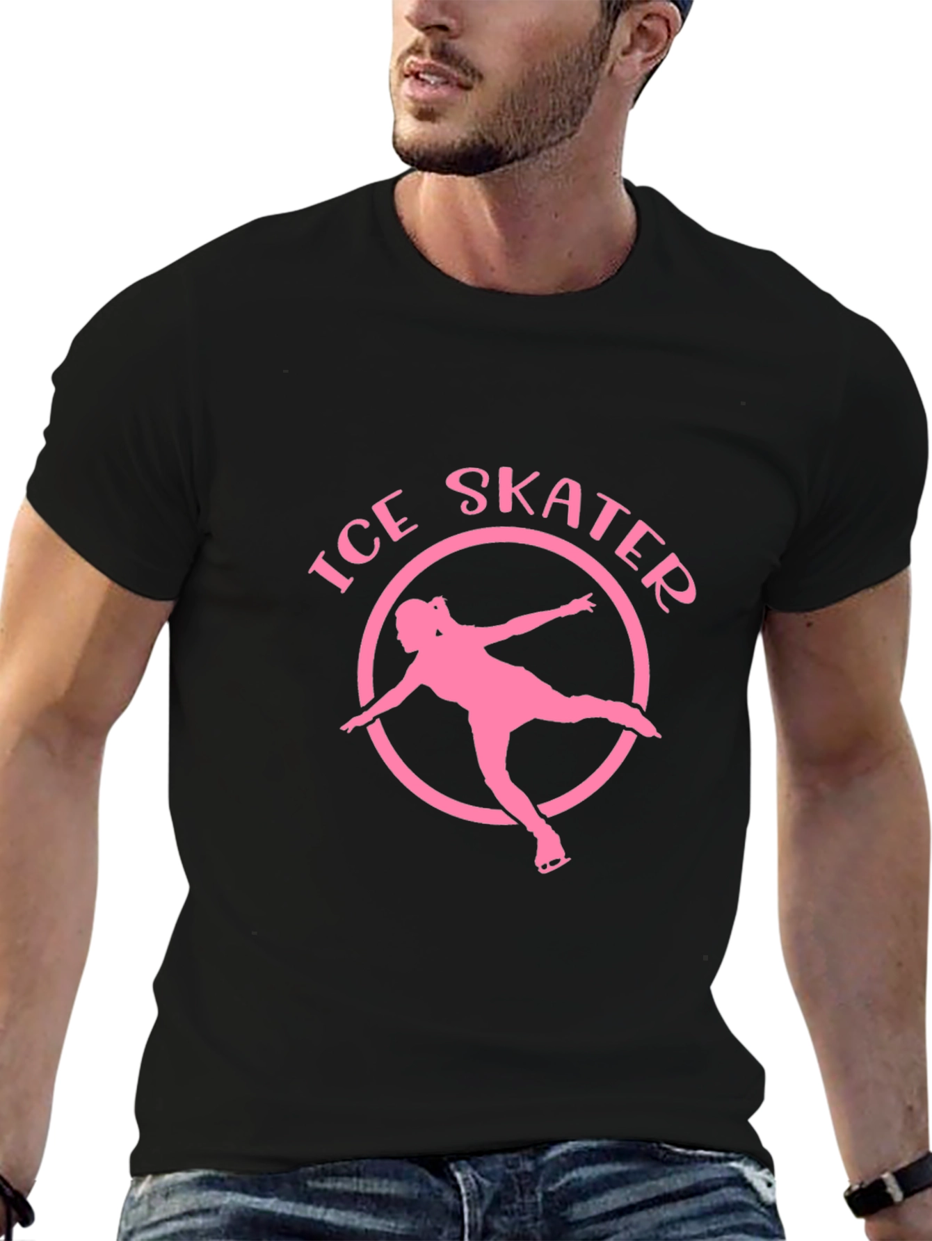Ice Skater Graphic Tee - Black T-Shirt