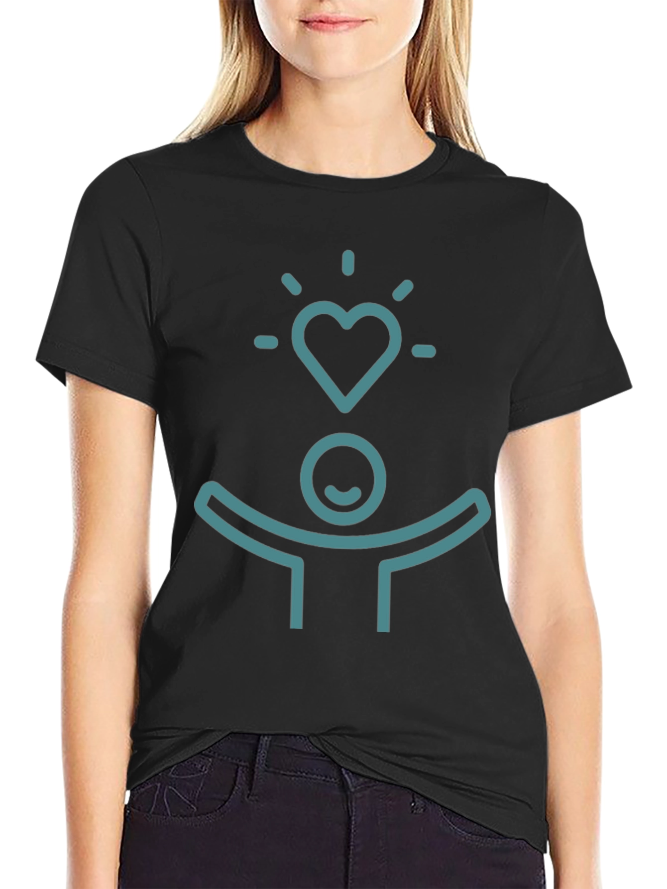 Heart & Soul Graphic Black T-Shirt