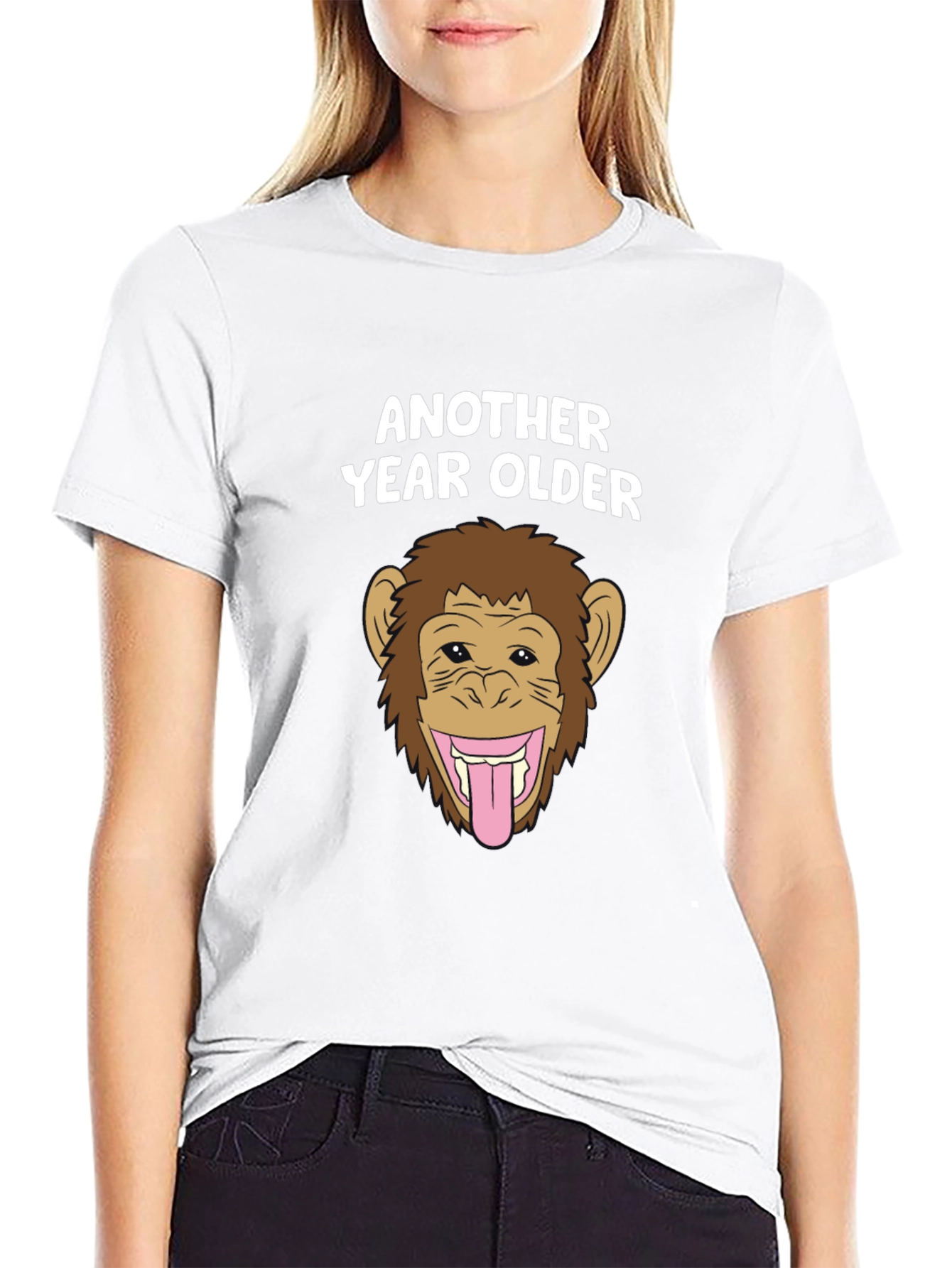 Funny Monkey Birthday T-Shirt - Another Year Older