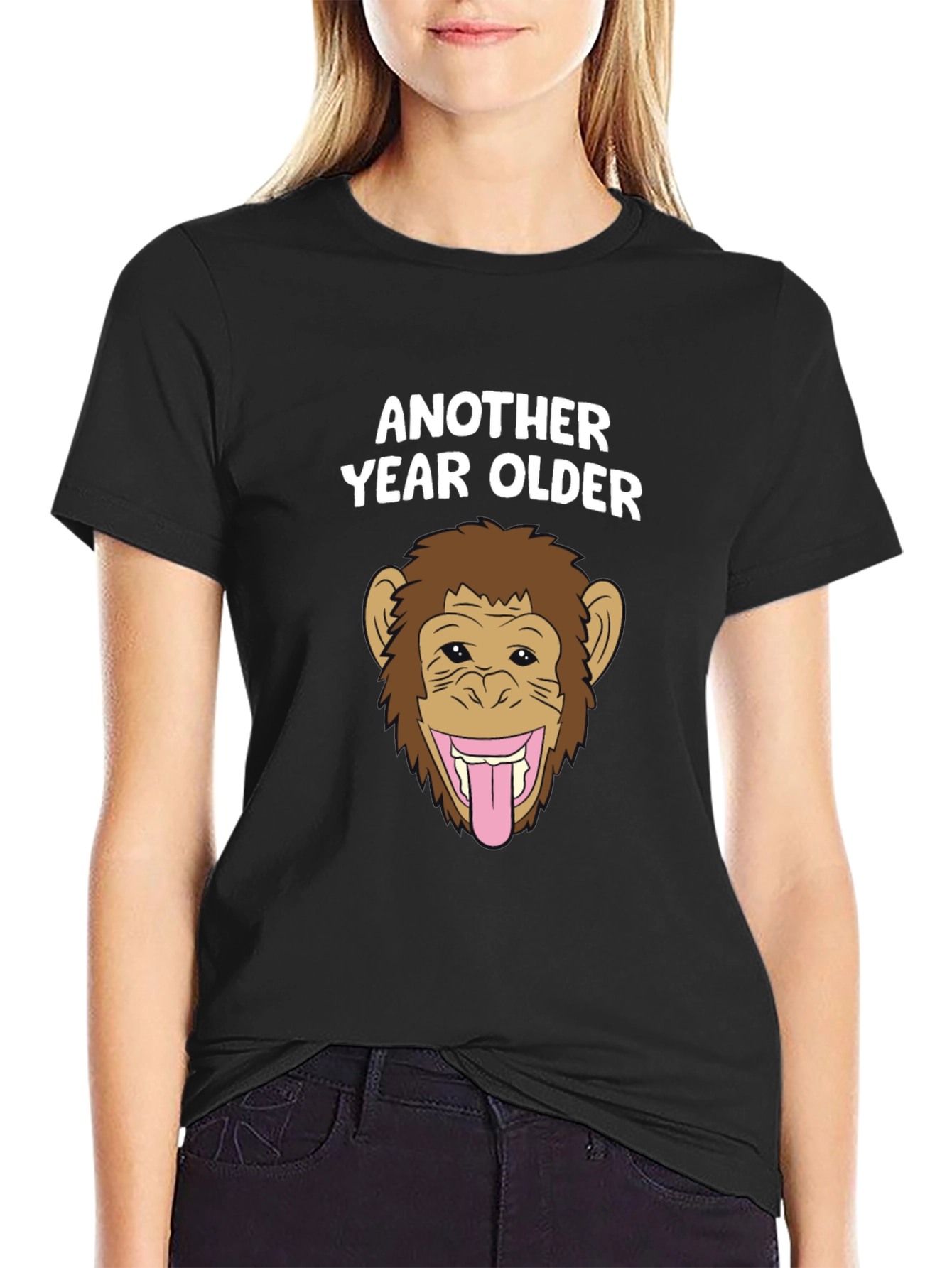 Funny Monkey Birthday T-Shirt - Another Year Older