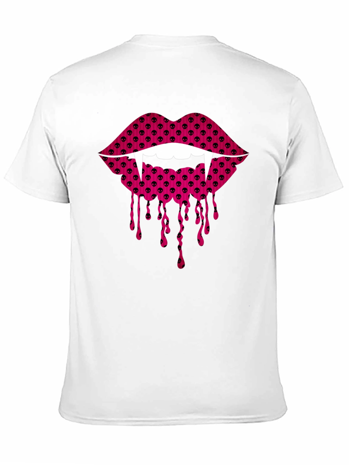 Vampire Lips Graphic Tee - Halloween Fashion
