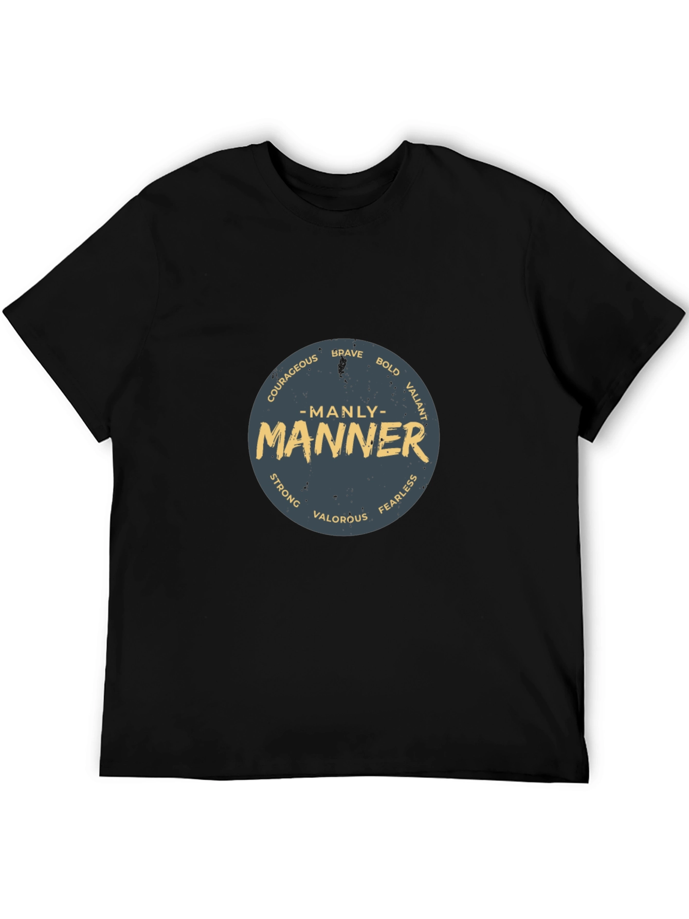 Manly Manner Graphic Print Tee