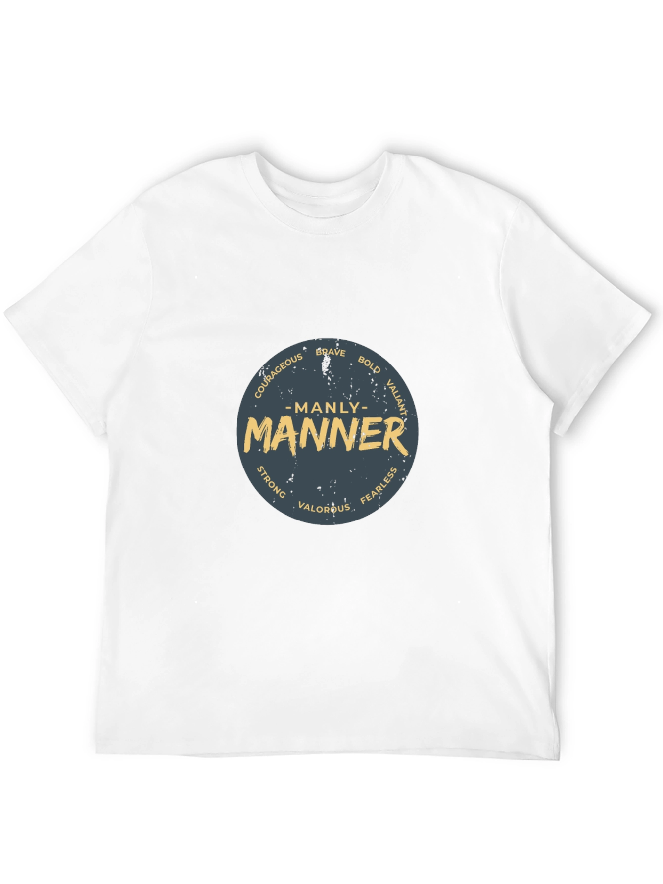 Manly Manner Graphic Print Tee