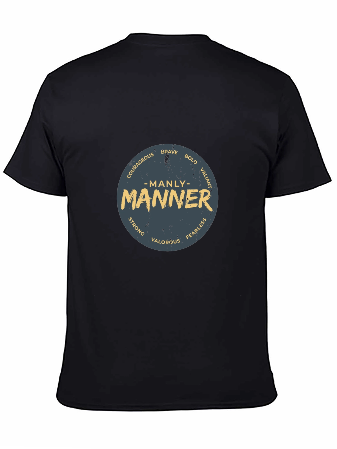 Manly Manner Graphic Print Tee