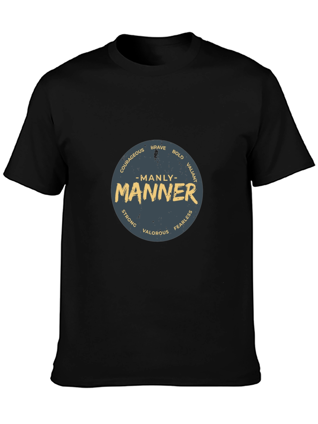 Manly Manner Graphic Print Tee