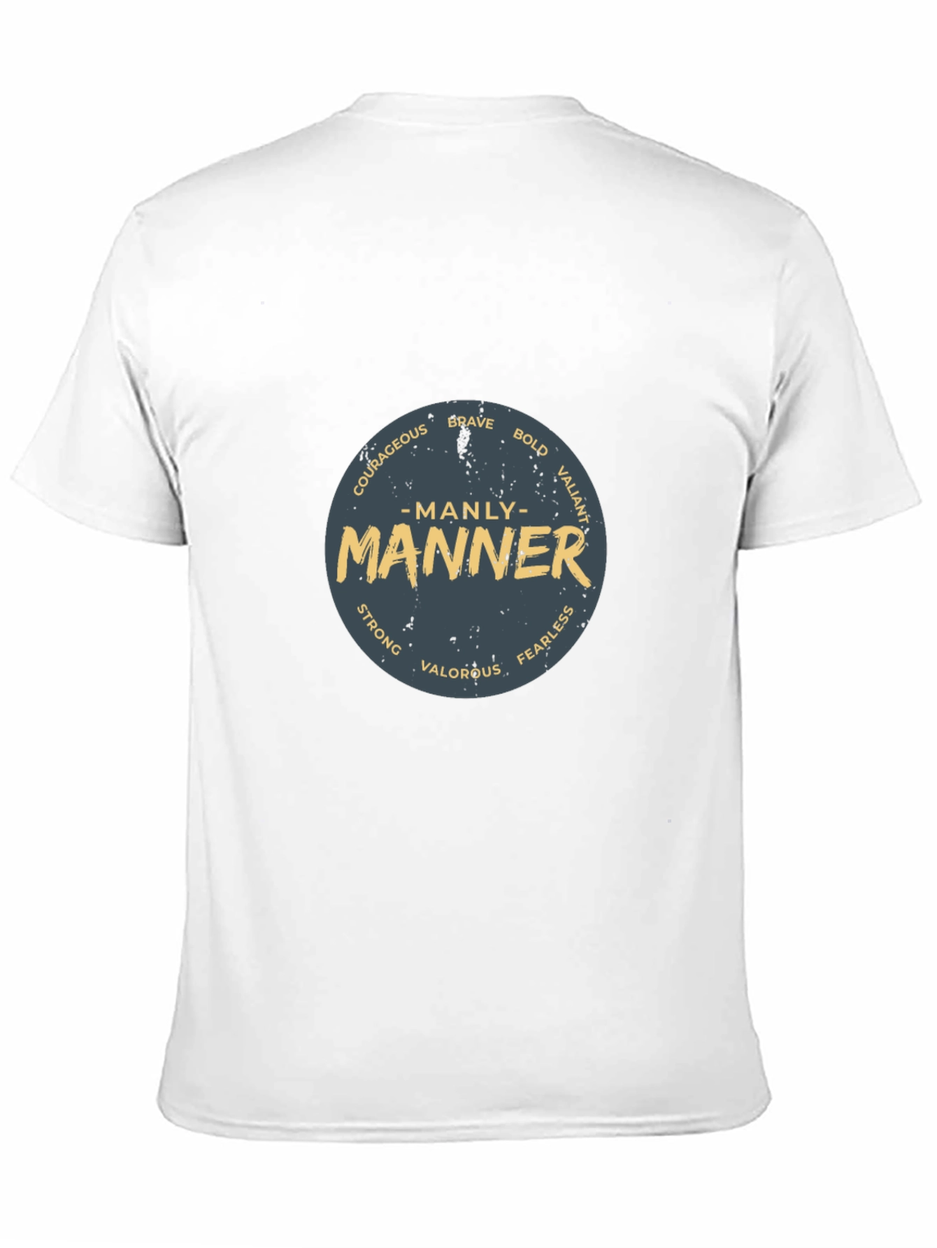 Manly Manner Graphic Print Tee