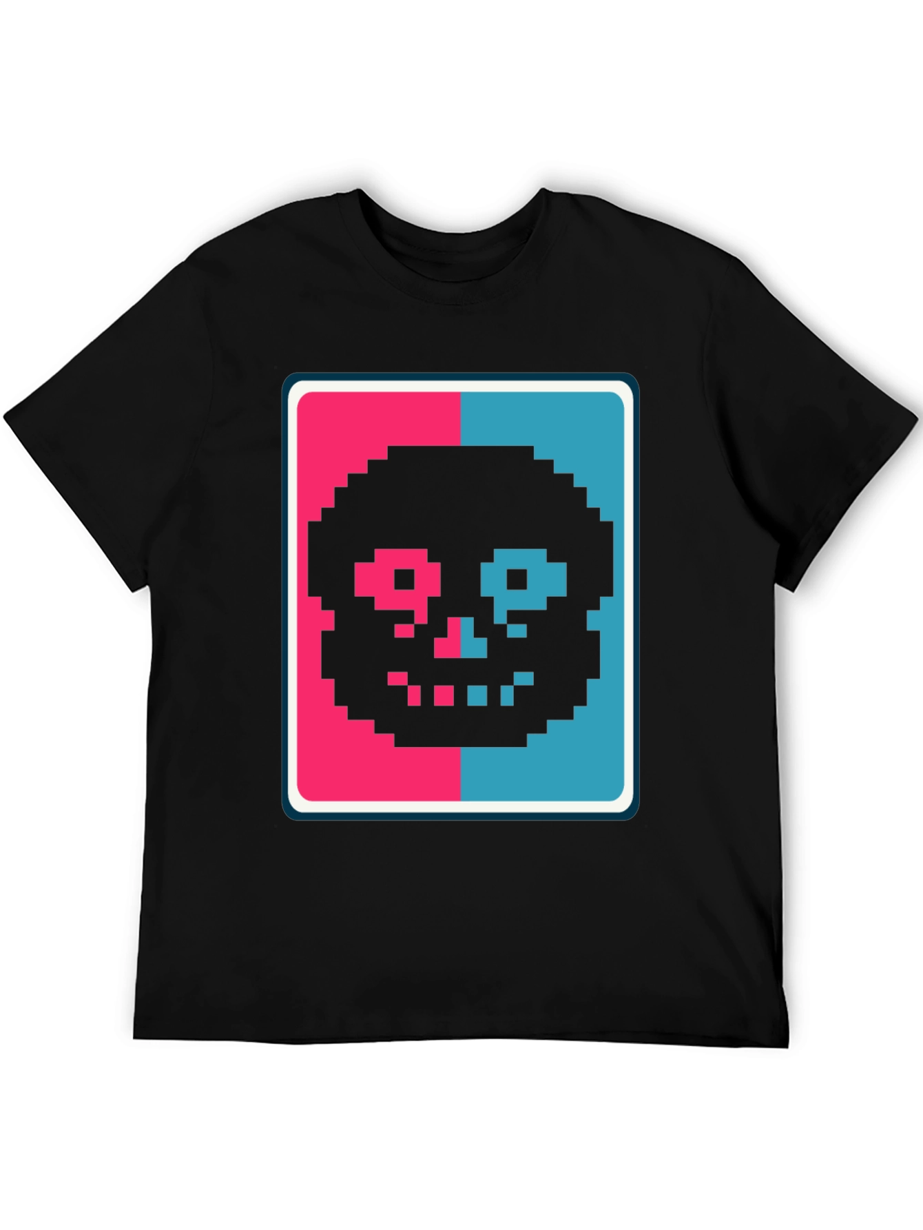 Pixel Skull T-Shirt - Retro Gaming Style
