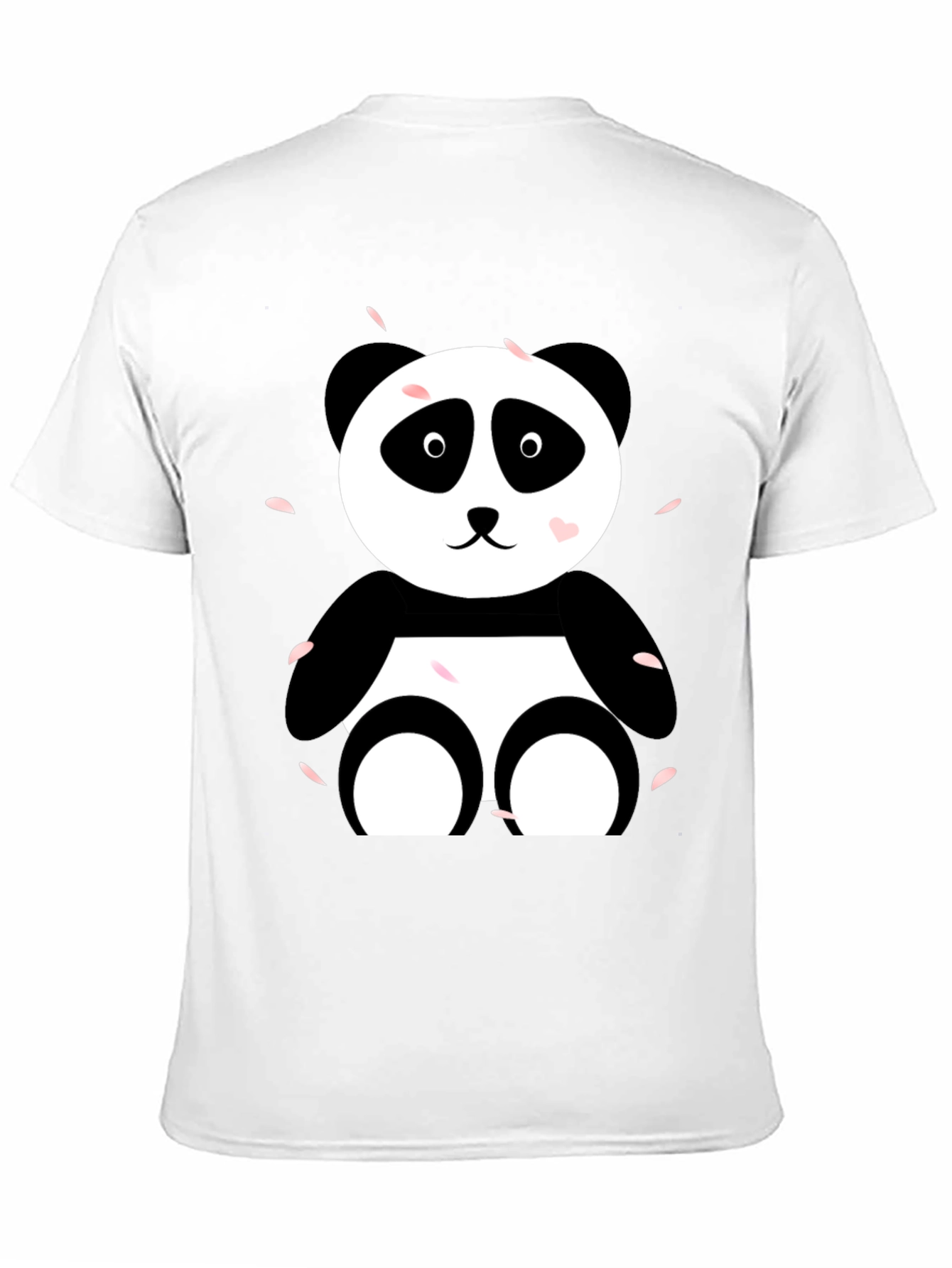 Cute Panda Graphic Tee - Casual Black T-Shirt