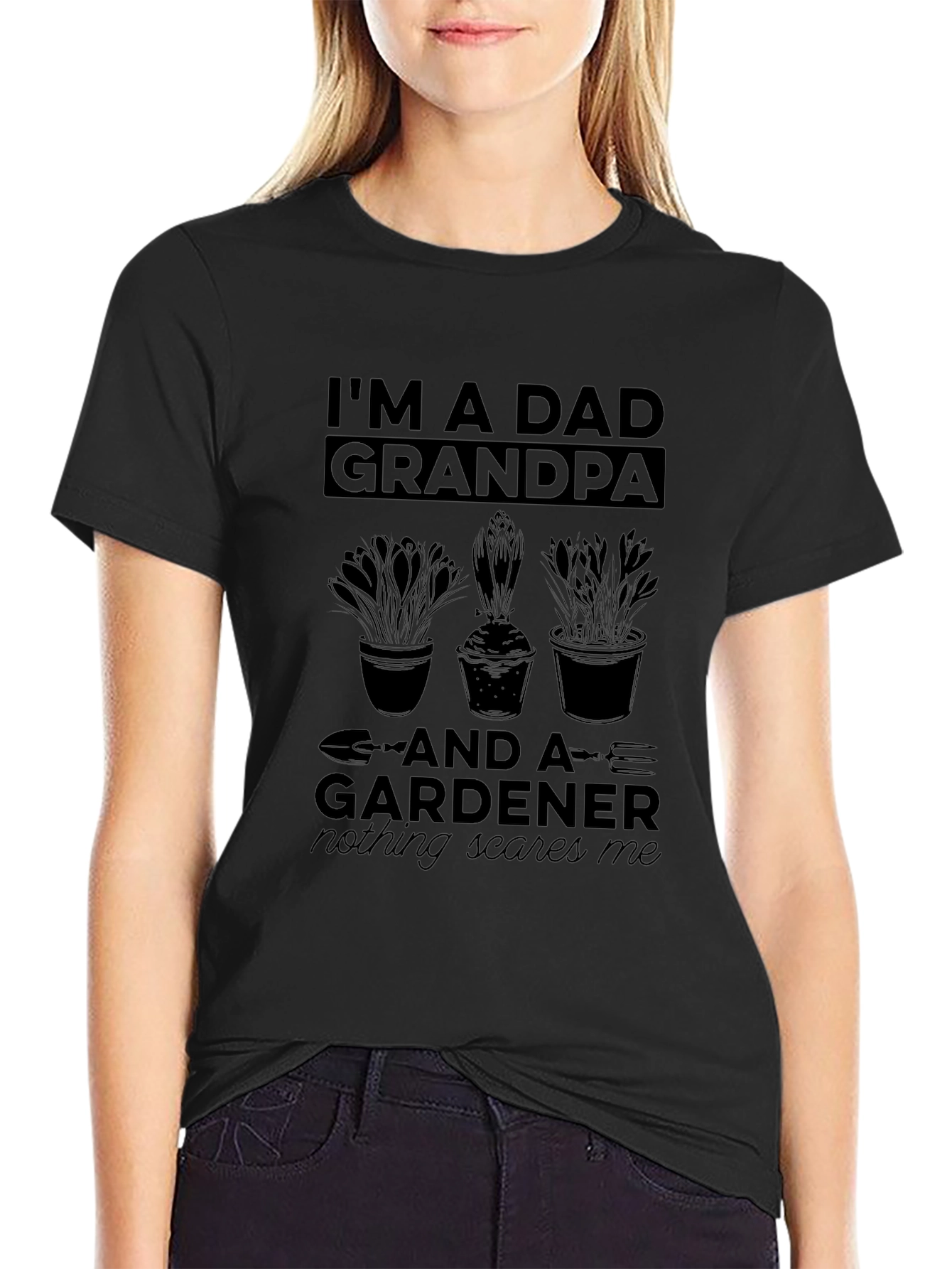 Dad Grandpa Gardener T-Shirt Funny Fathers Day Gift