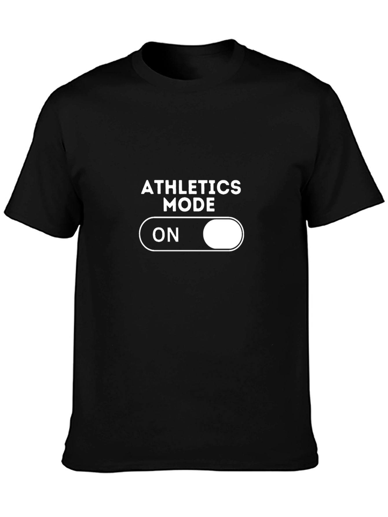 Athletics Mode On - Black Graphic Tee
