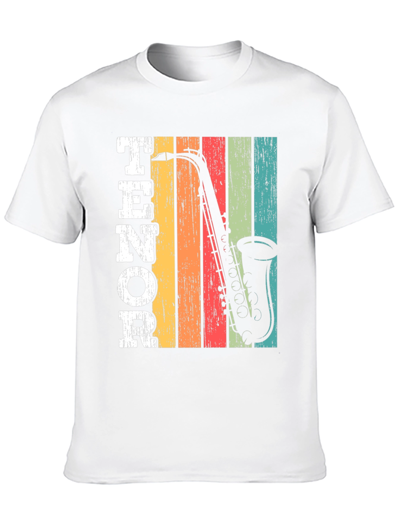 Retro Tenor Saxophone Music T-Shirt