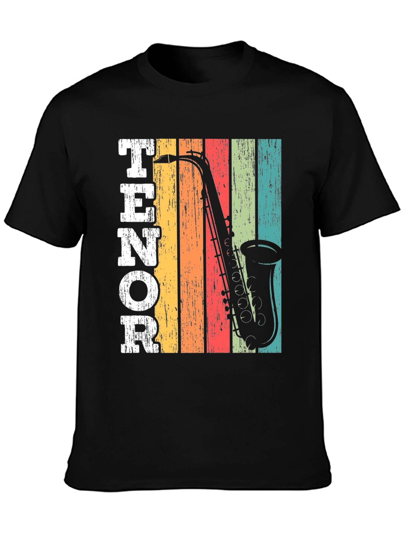Retro Tenor Saxophone Music T-Shirt