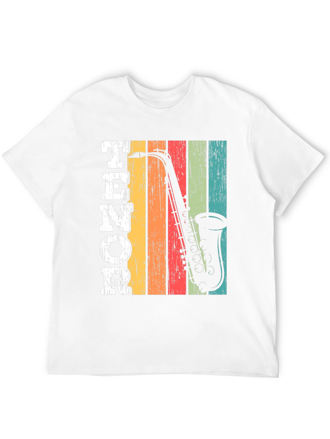 Retro Tenor Saxophone Music T-Shirt