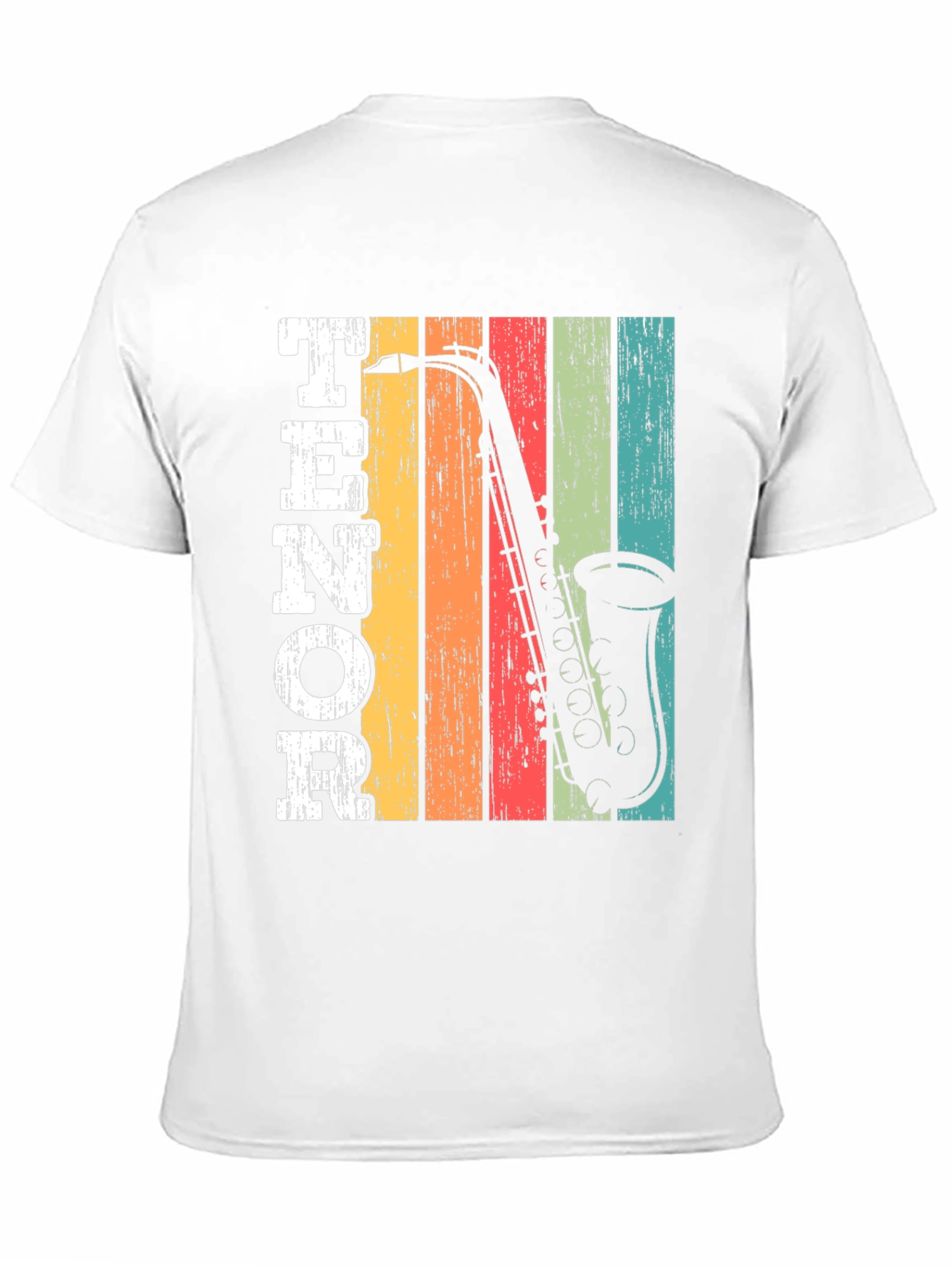 Retro Tenor Saxophone Music T-Shirt