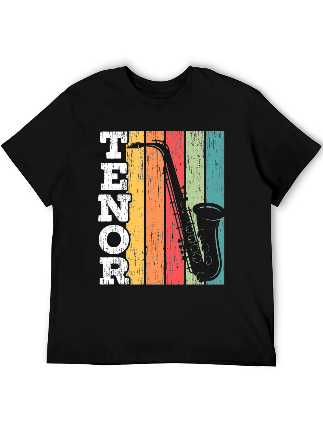 Retro Tenor Saxophone Music T-Shirt