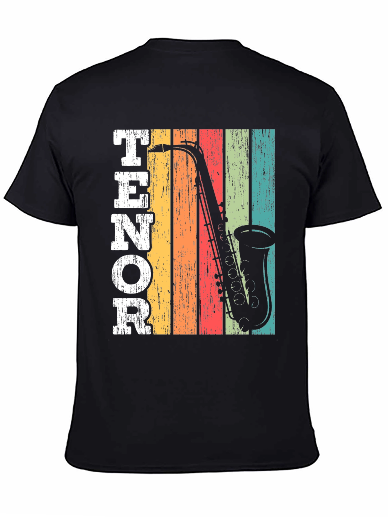 Retro Tenor Saxophone Music T-Shirt