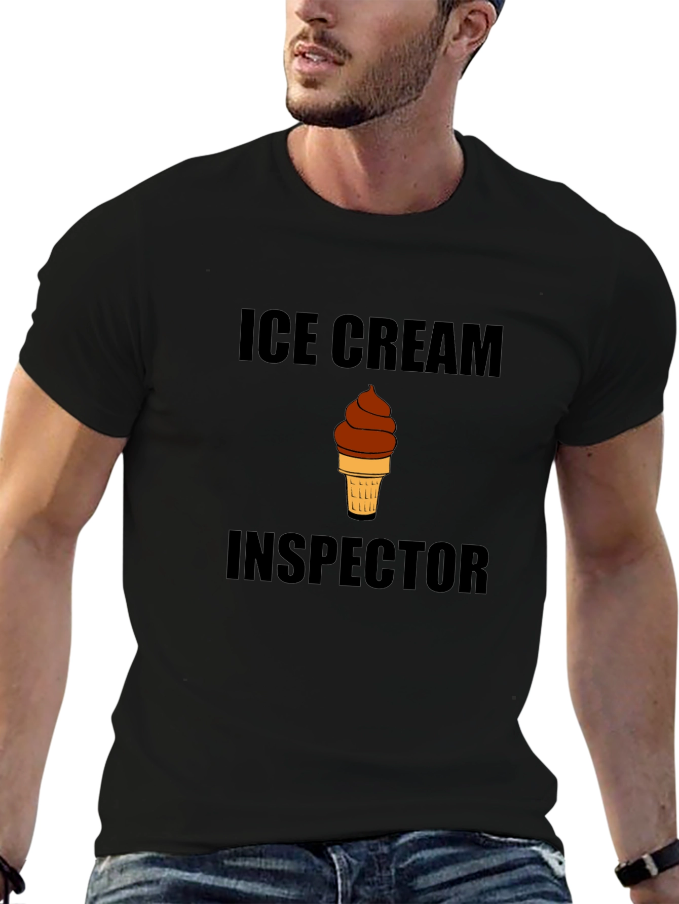 Ice Cream Inspector T-Shirt Funny Foodie Tee