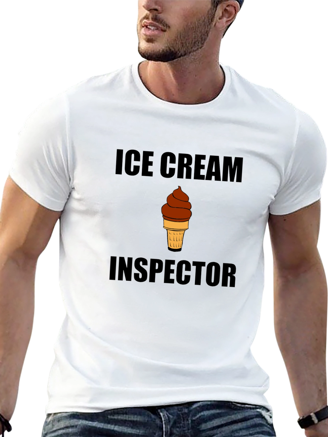 Ice Cream Inspector T-Shirt Funny Foodie Tee