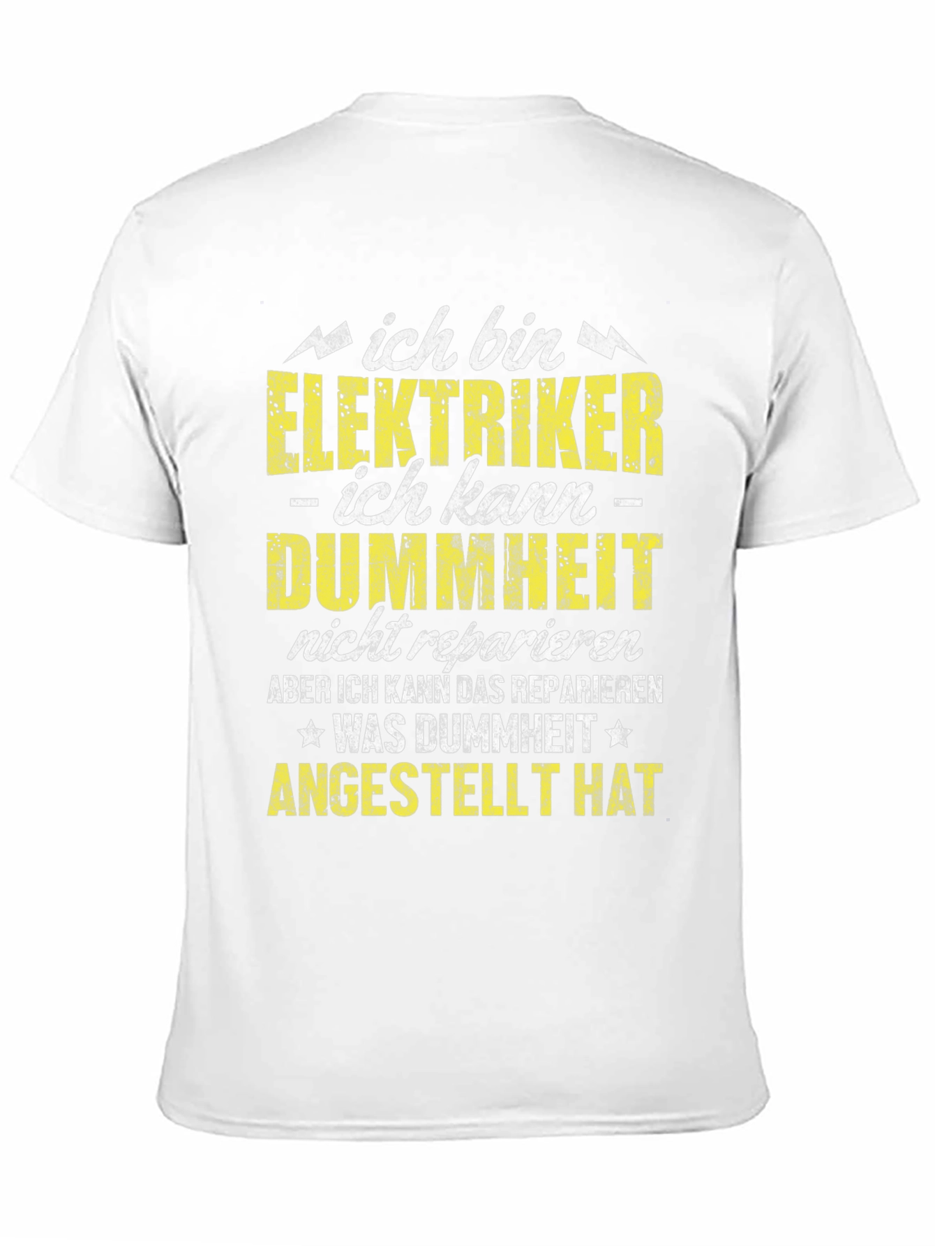Electrician Humor Graphic T-Shirt - German Text