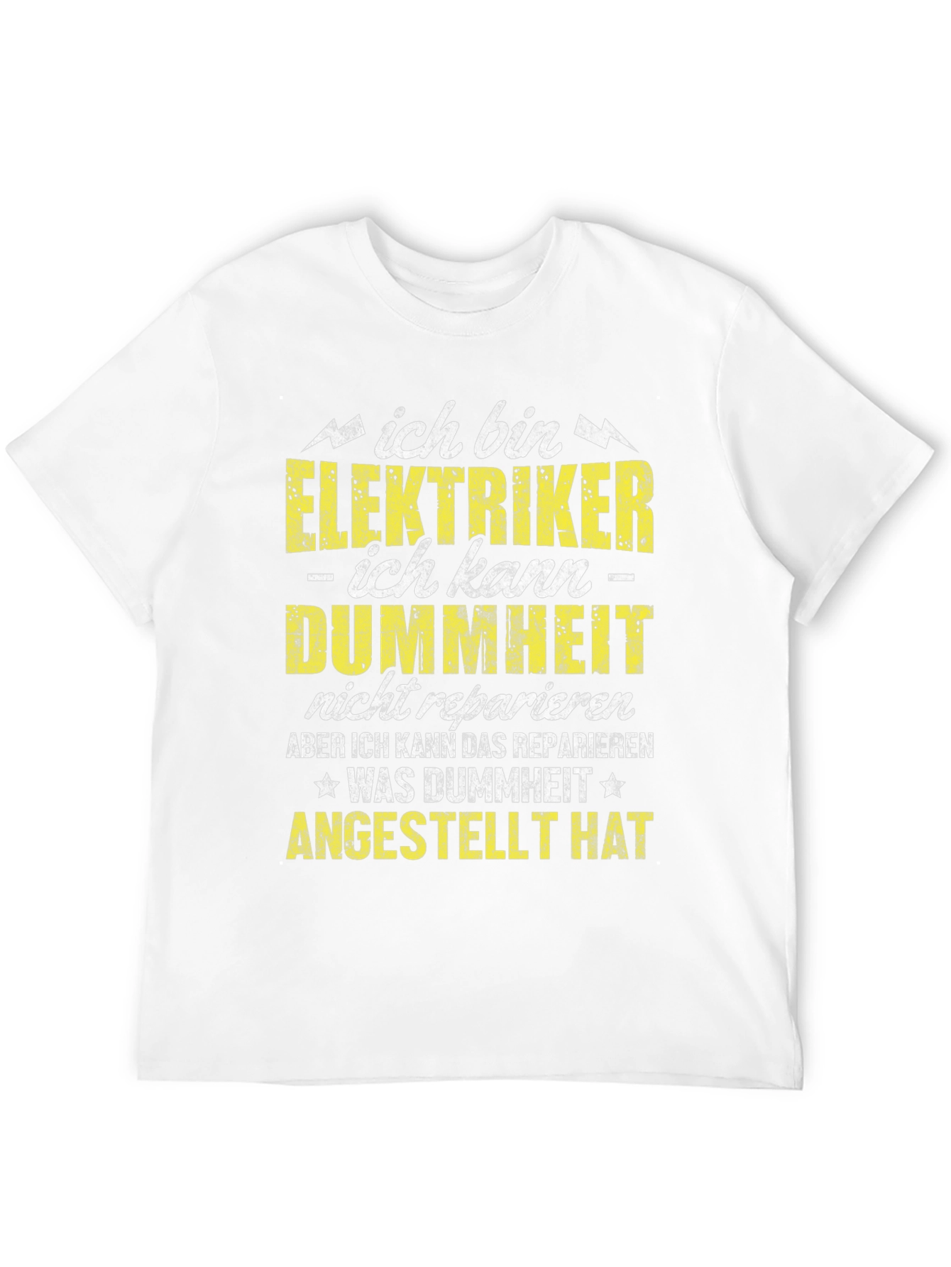 Electrician Humor Graphic T-Shirt - German Text