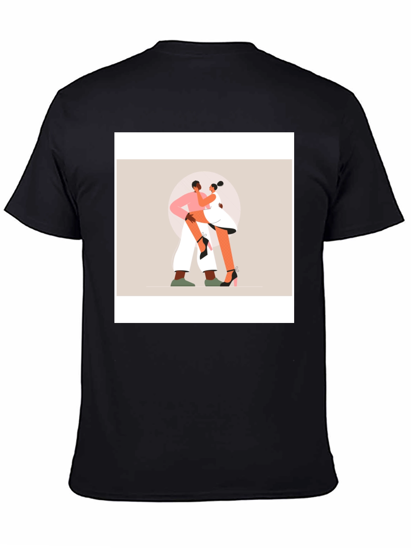 Romantic Dance Graphic Tee - Black