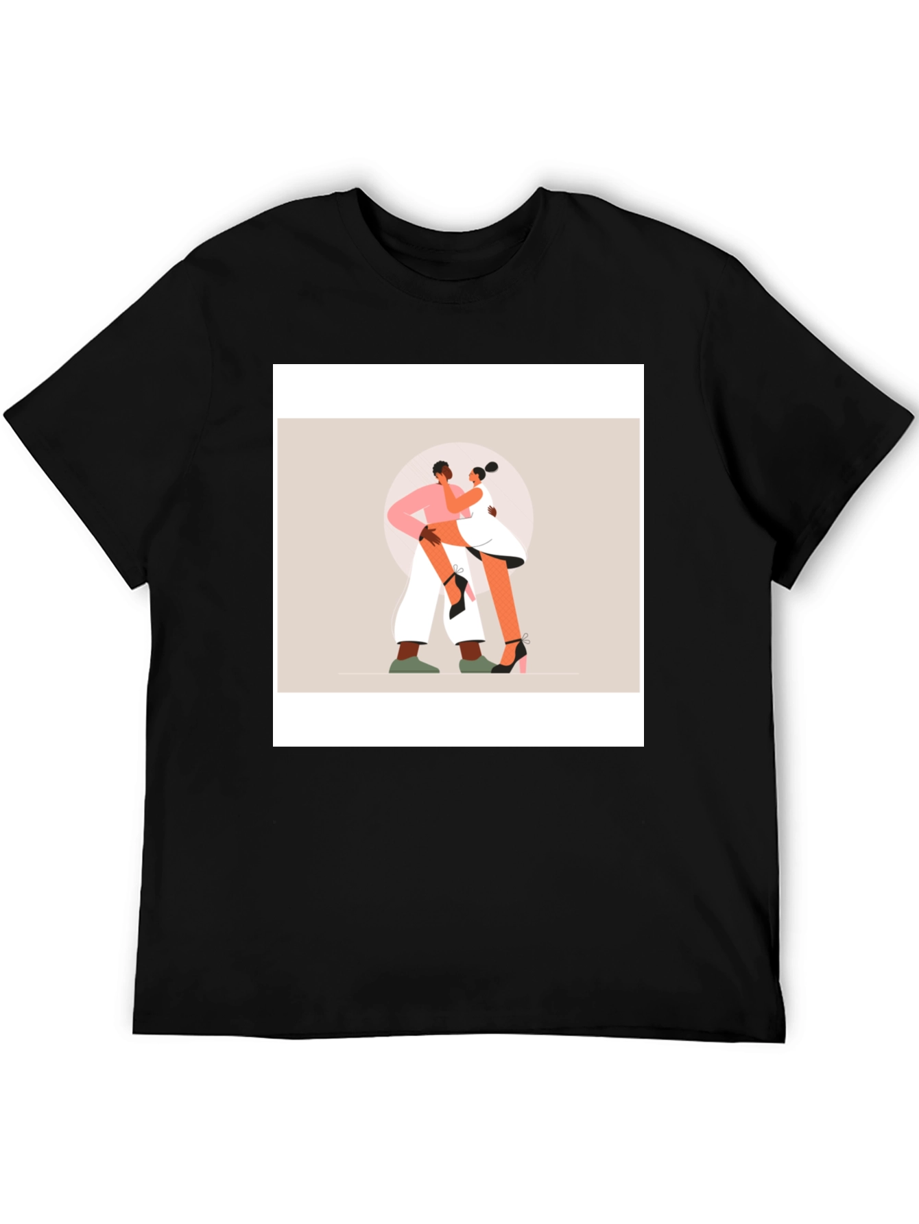 Romantic Dance Graphic Tee - Black