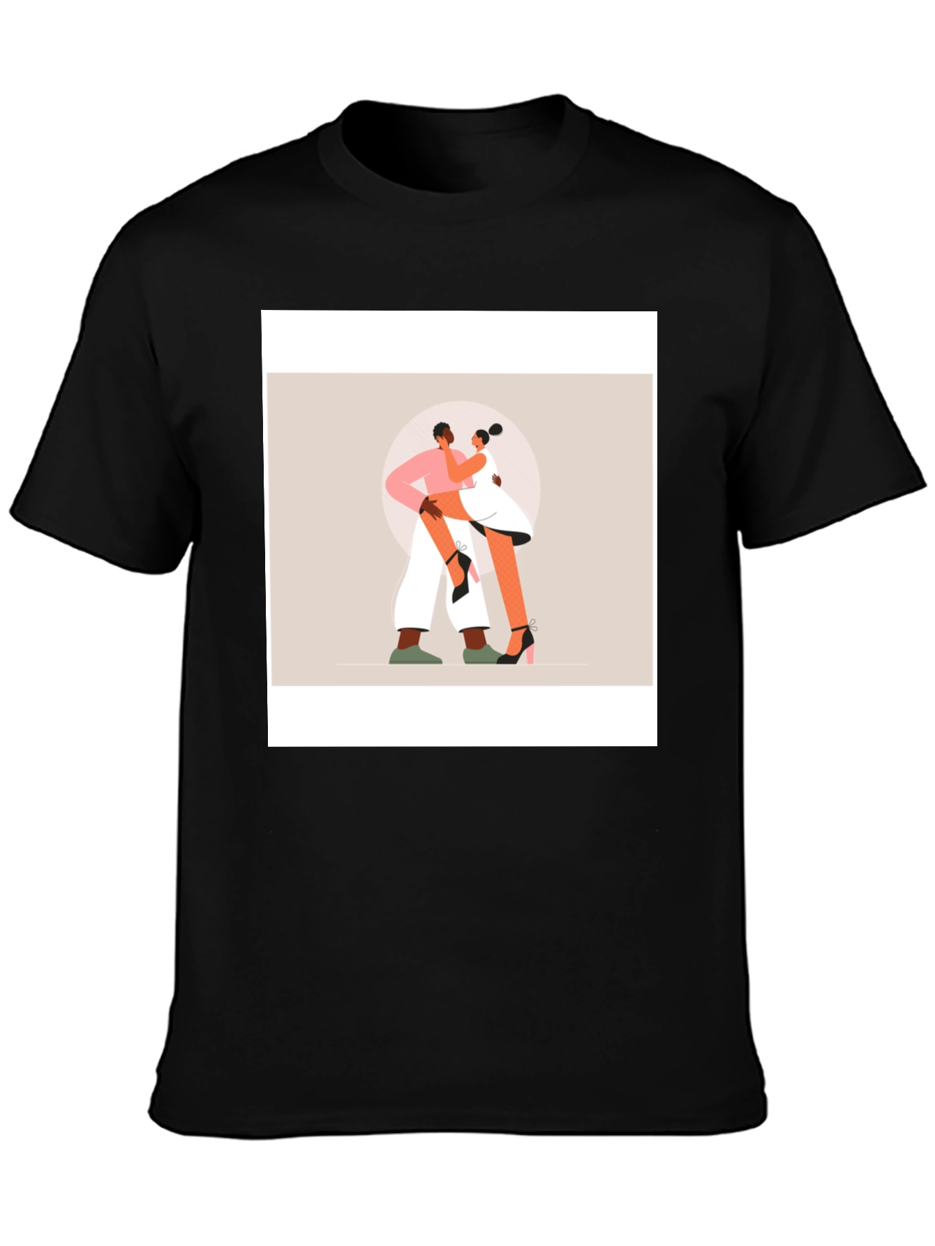 Romantic Dance Graphic Tee - Black