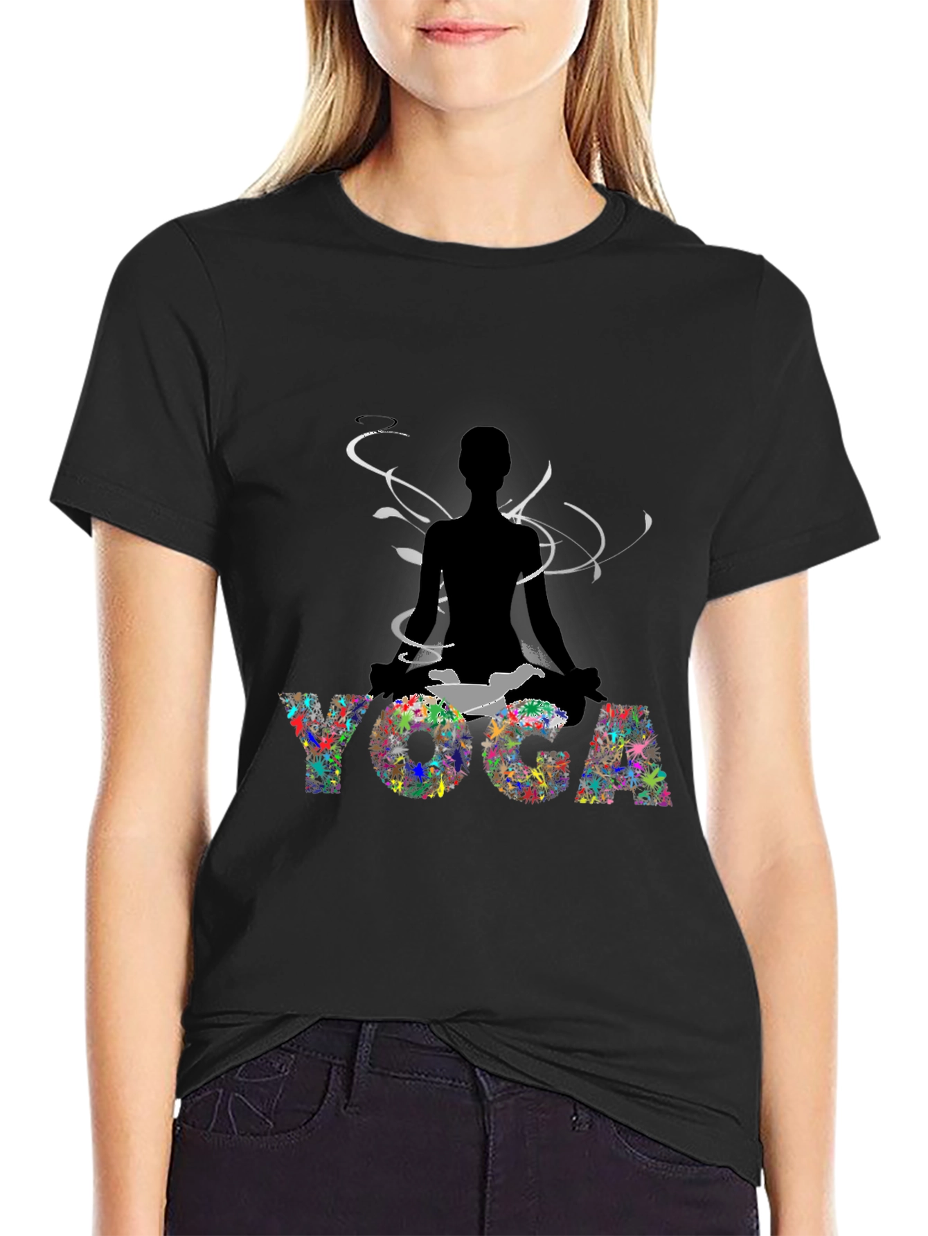 Yoga Meditation Graphic Tee - Relax & Focus