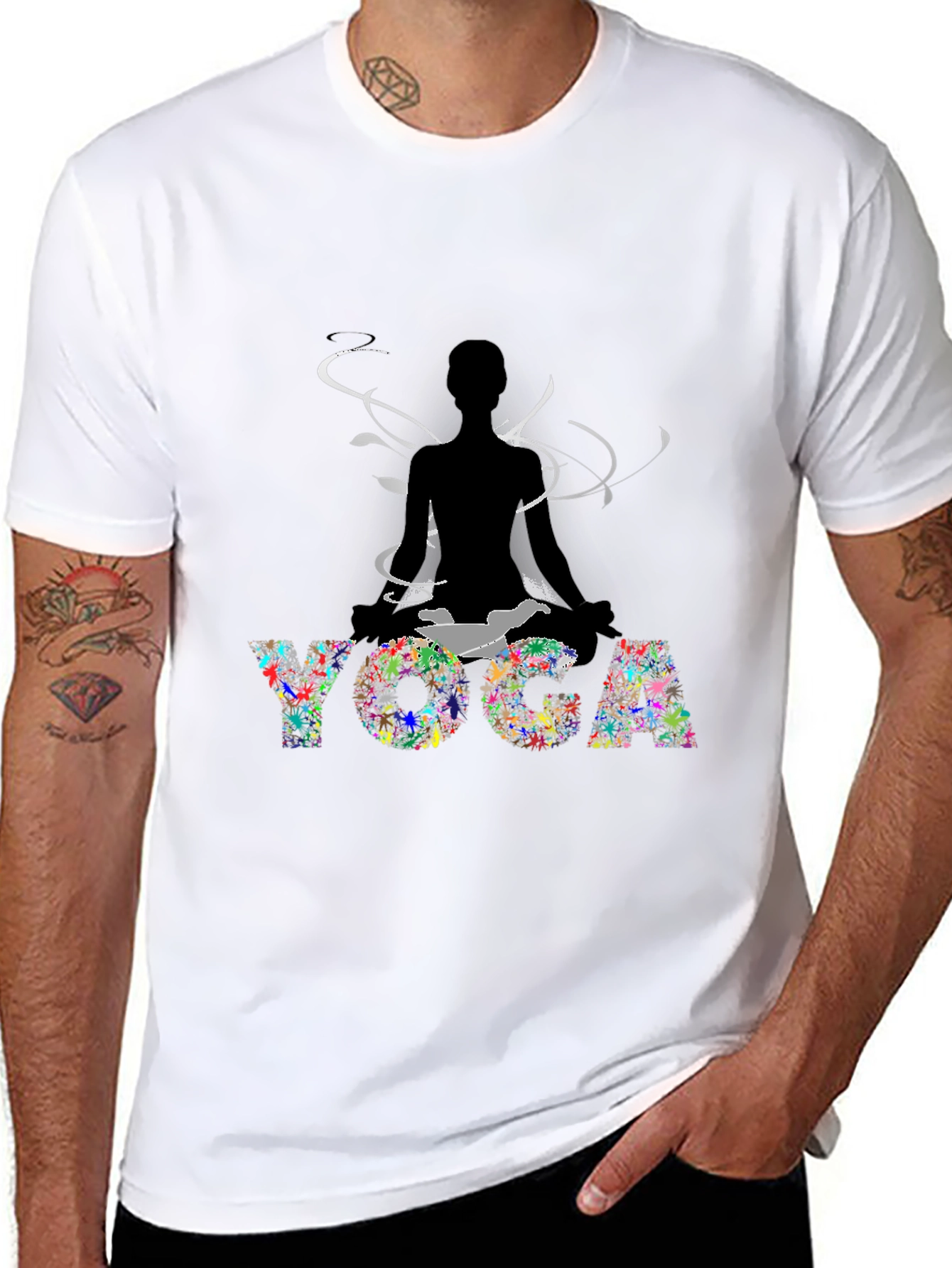 Yoga Meditation Graphic Tee - Relax & Focus