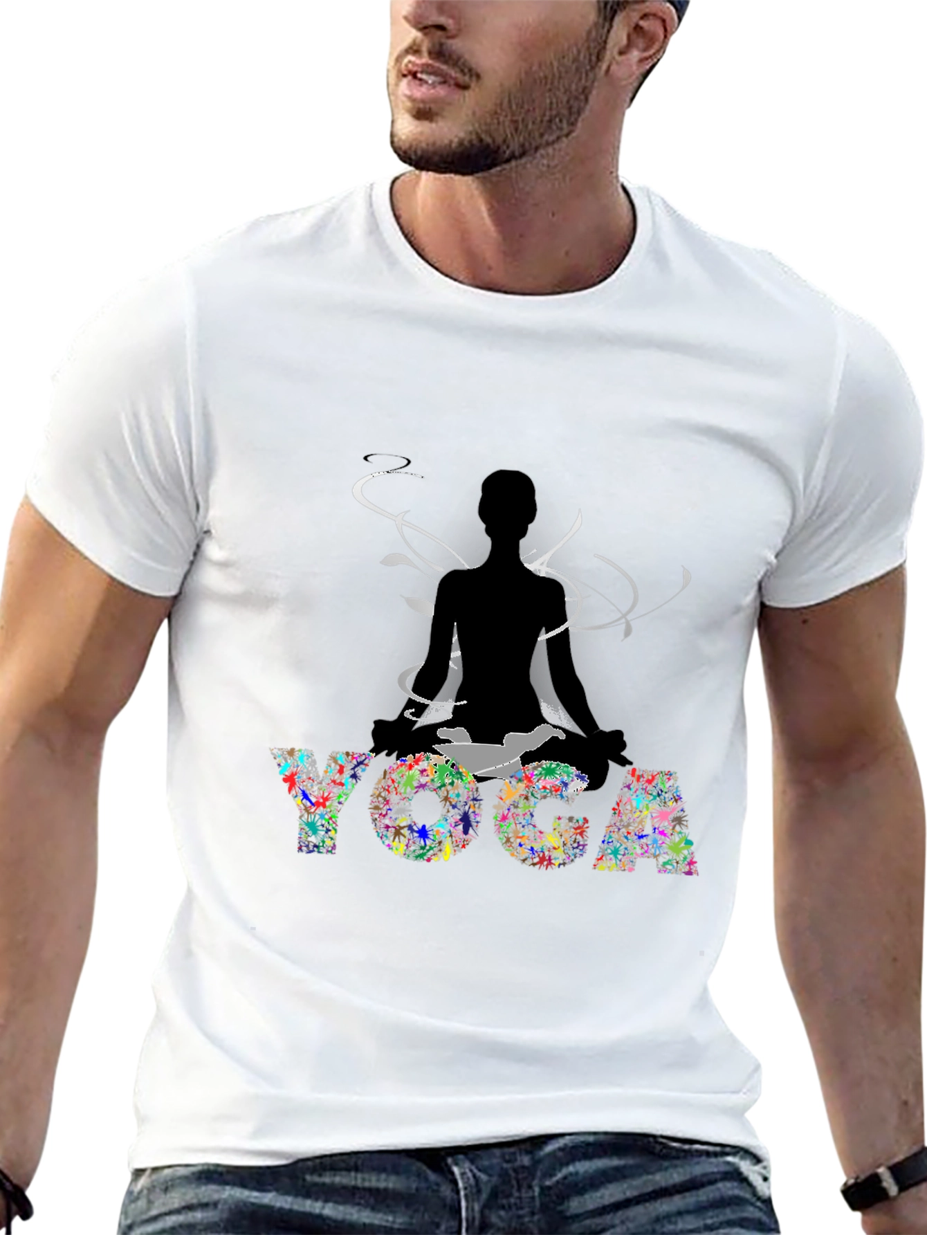 Yoga Meditation Graphic Tee - Relax & Focus