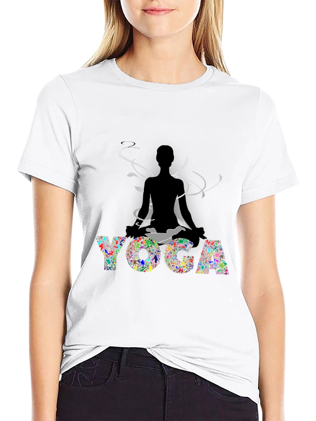 Yoga Meditation Graphic Tee - Relax & Focus