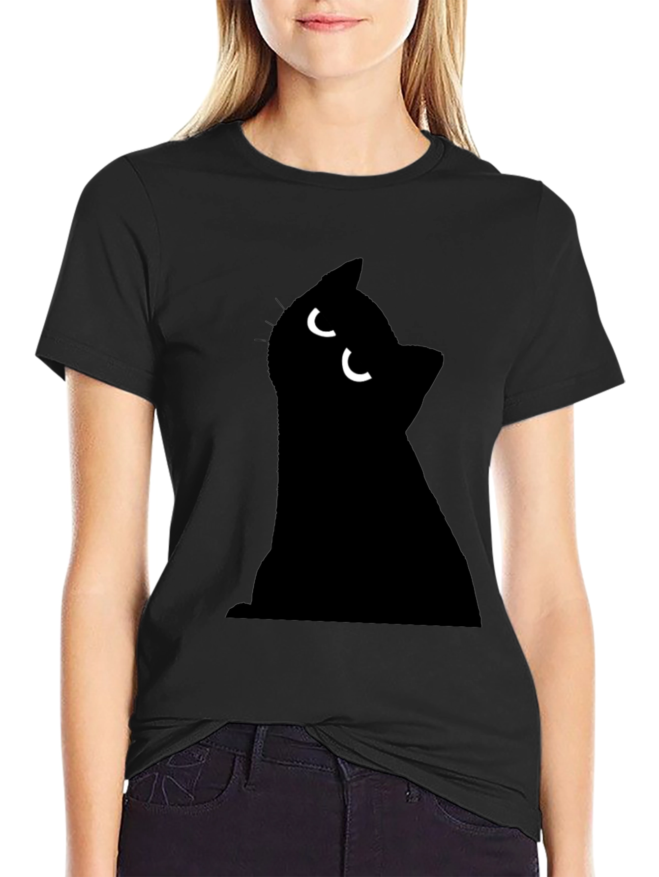 Black Cat T-Shirt - Novelty Cat Lover Tee