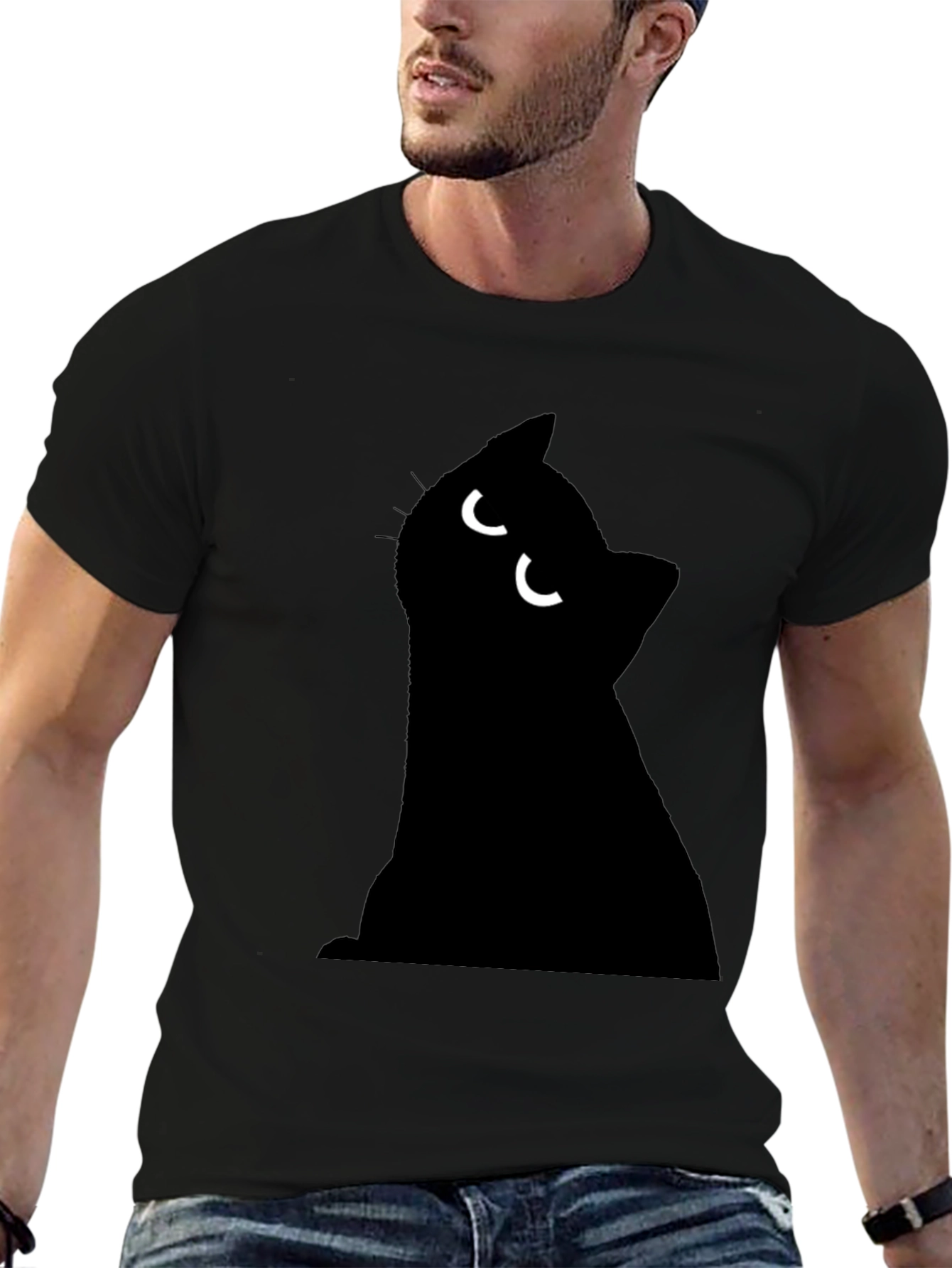 Black Cat T-Shirt - Novelty Cat Lover Tee