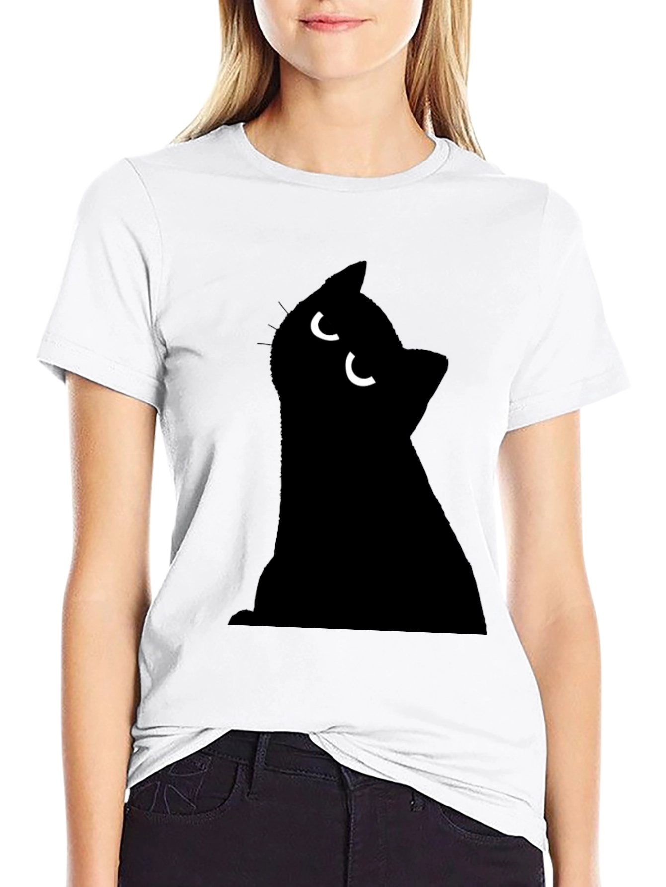 Black Cat T-Shirt - Novelty Cat Lover Tee