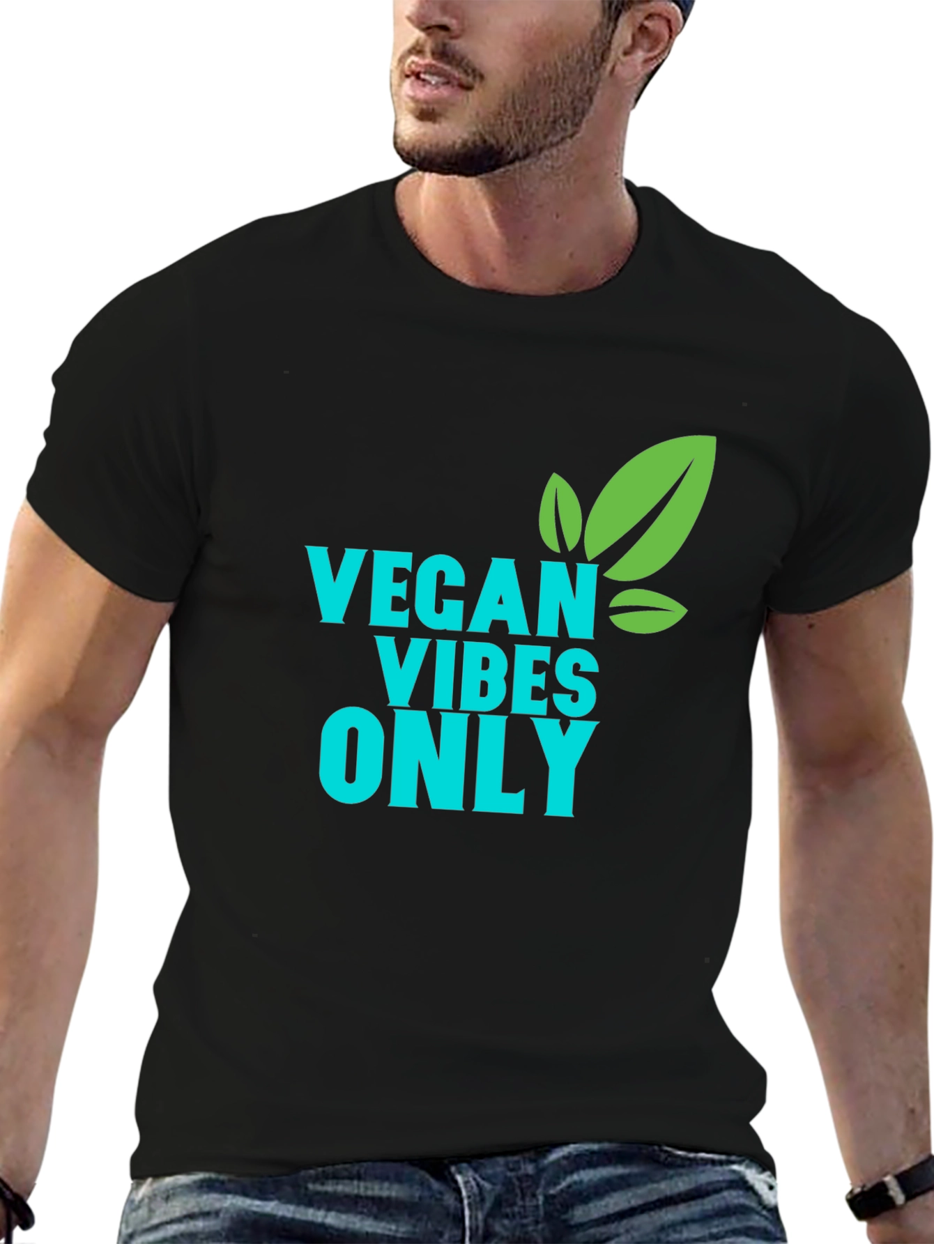 Vegan Vibes Only T-Shirt - Soft Cotton Tee