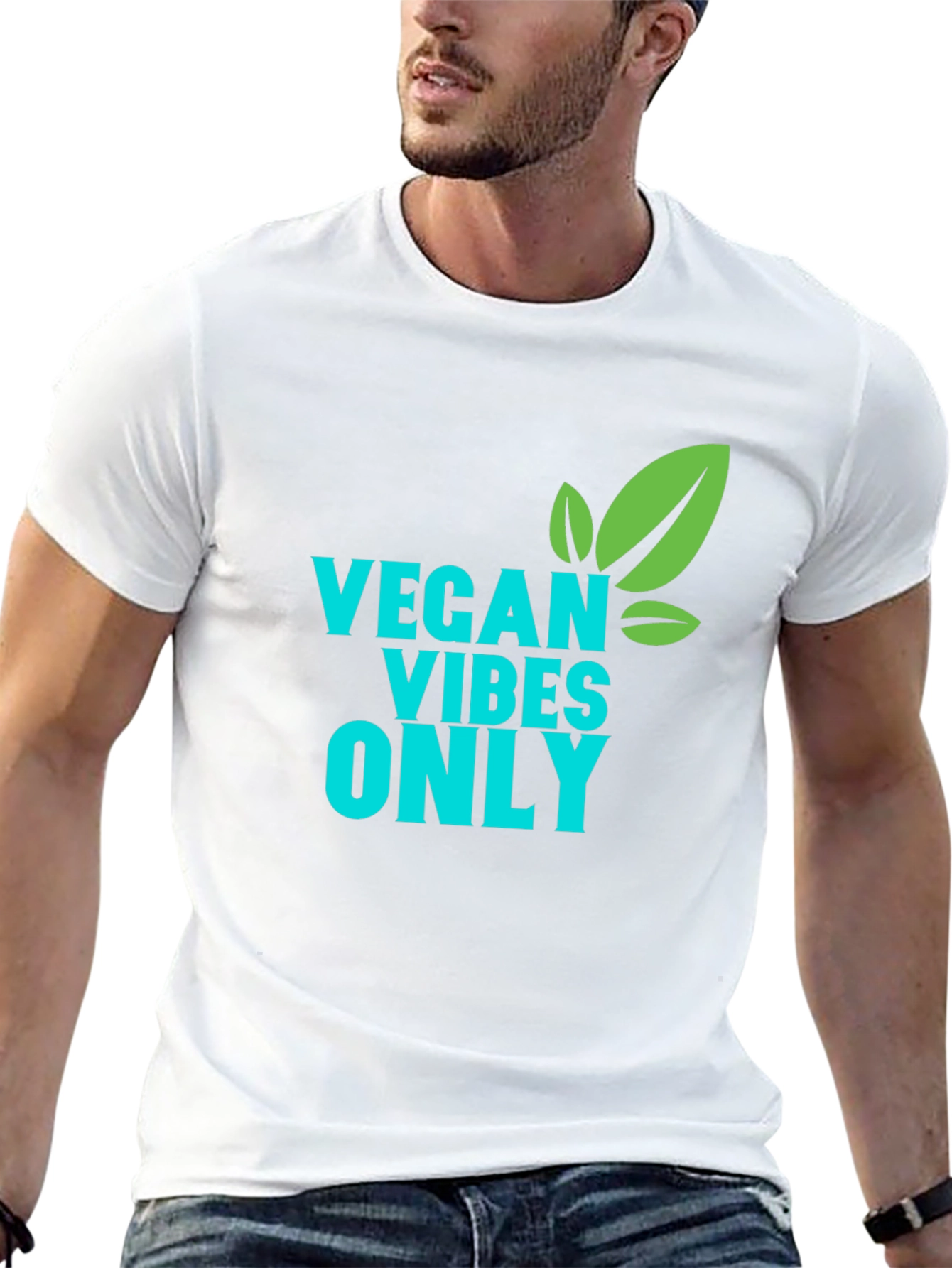 Vegan Vibes Only T-Shirt - Soft Cotton Tee