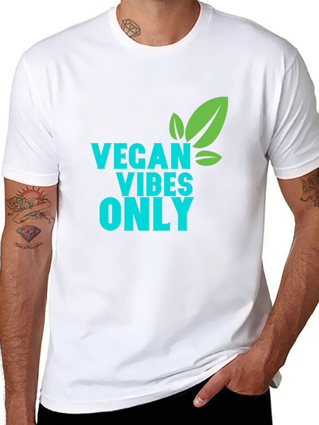 Vegan Vibes Only T-Shirt - Soft Cotton Tee