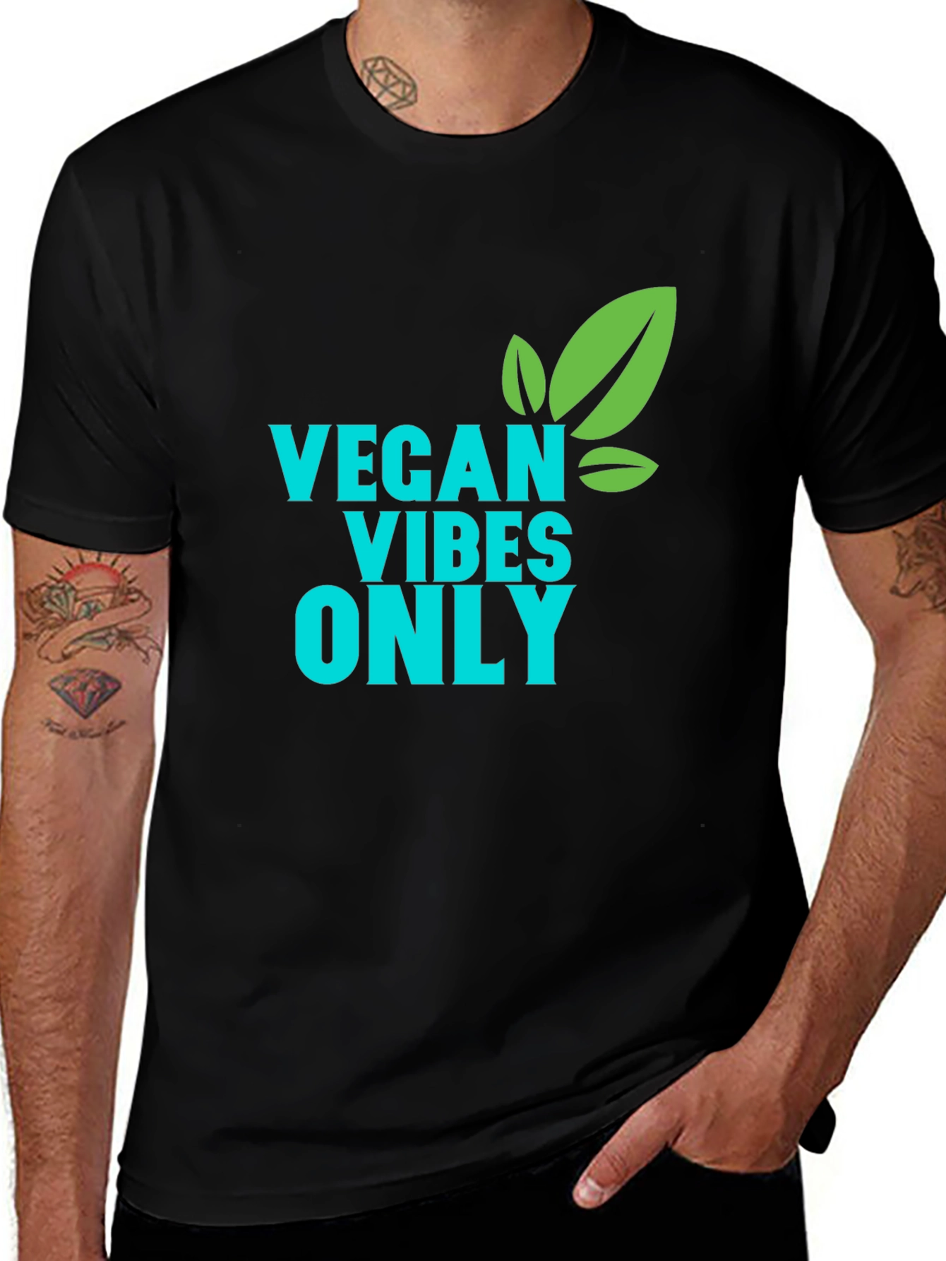 Vegan Vibes Only T-Shirt - Soft Cotton Tee
