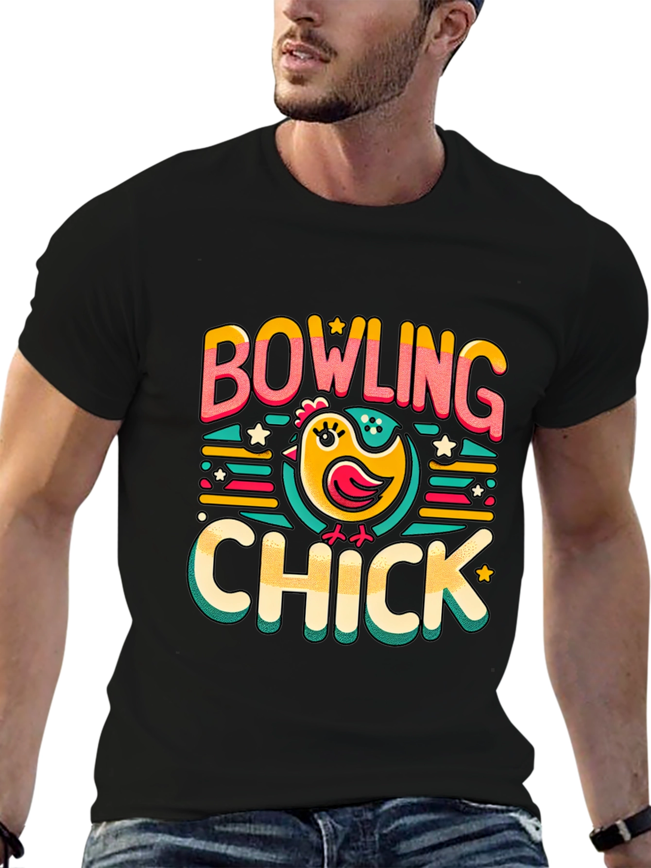 Bowling Chick Graphic T-Shirt - Fun Bowling Apparel