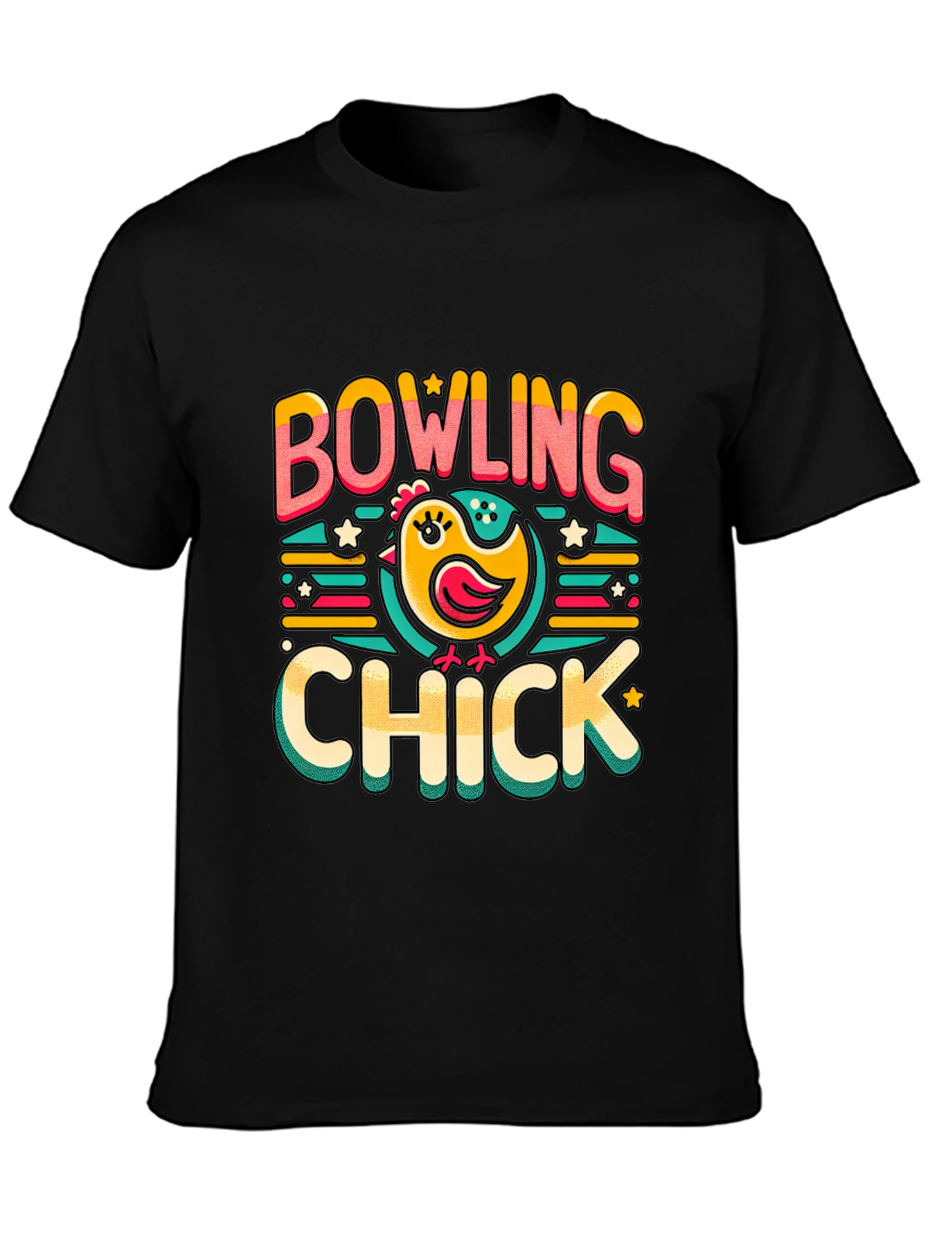 Bowling Chick Graphic T-Shirt - Fun Bowling Apparel