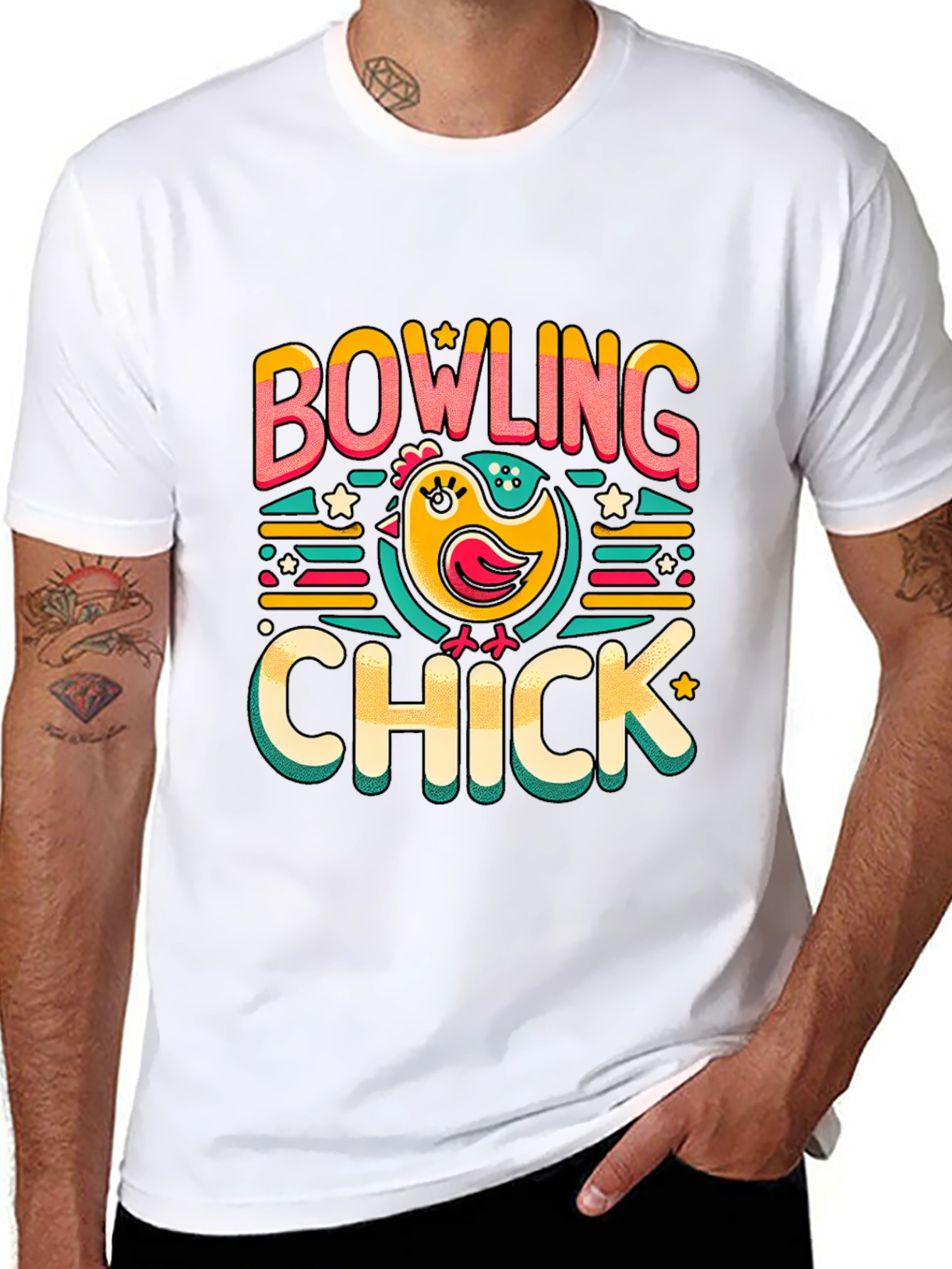 Bowling Chick Graphic T-Shirt - Fun Bowling Apparel