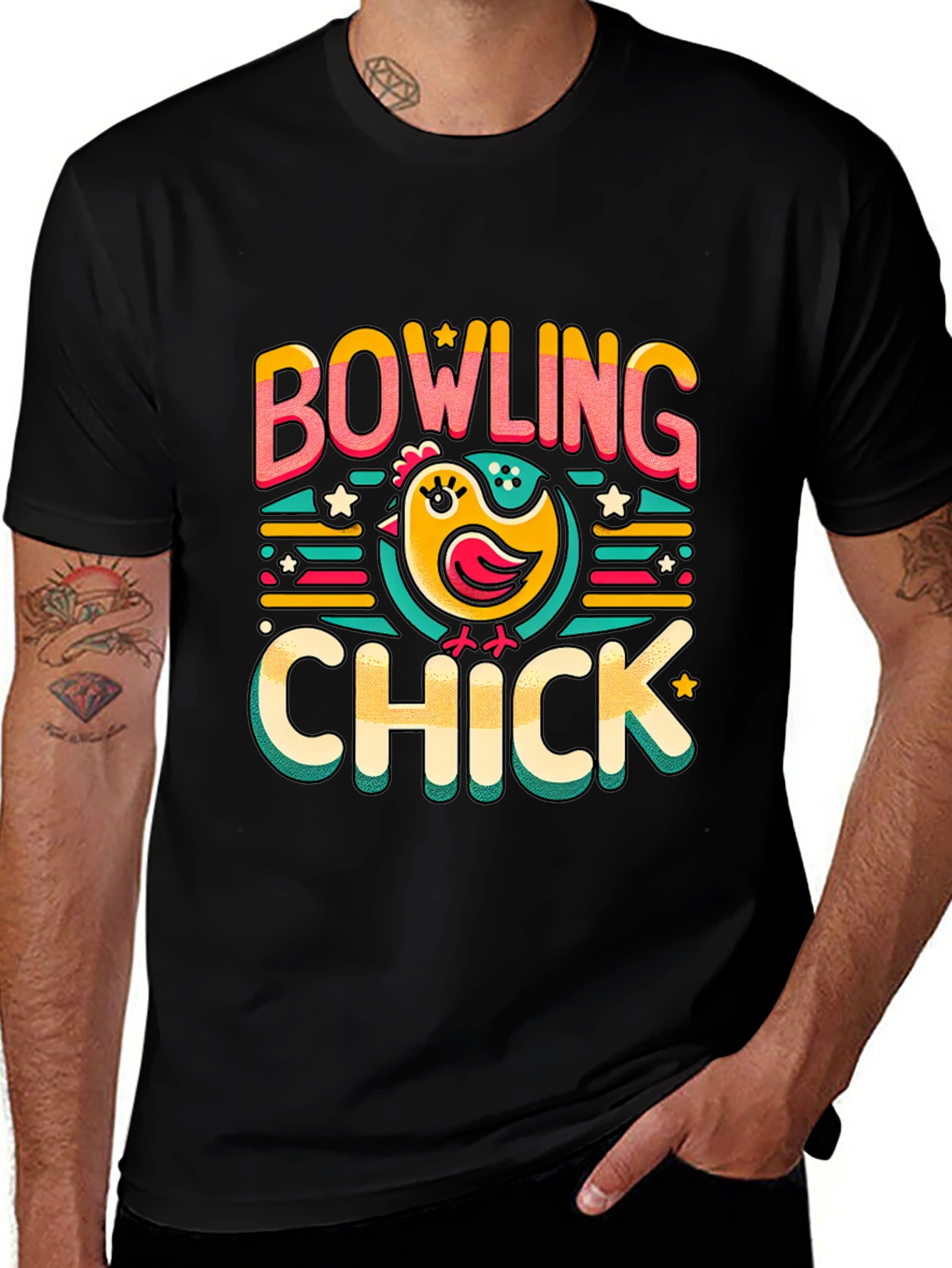 Bowling Chick Graphic T-Shirt - Fun Bowling Apparel