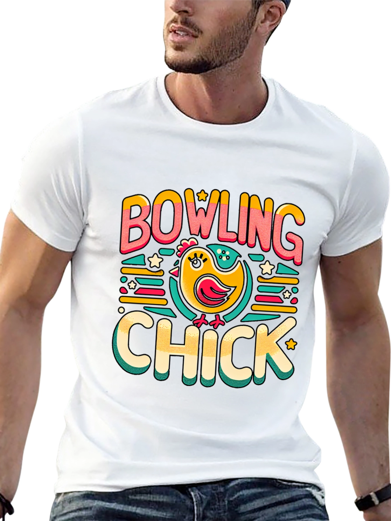 Bowling Chick Graphic T-Shirt - Fun Bowling Apparel