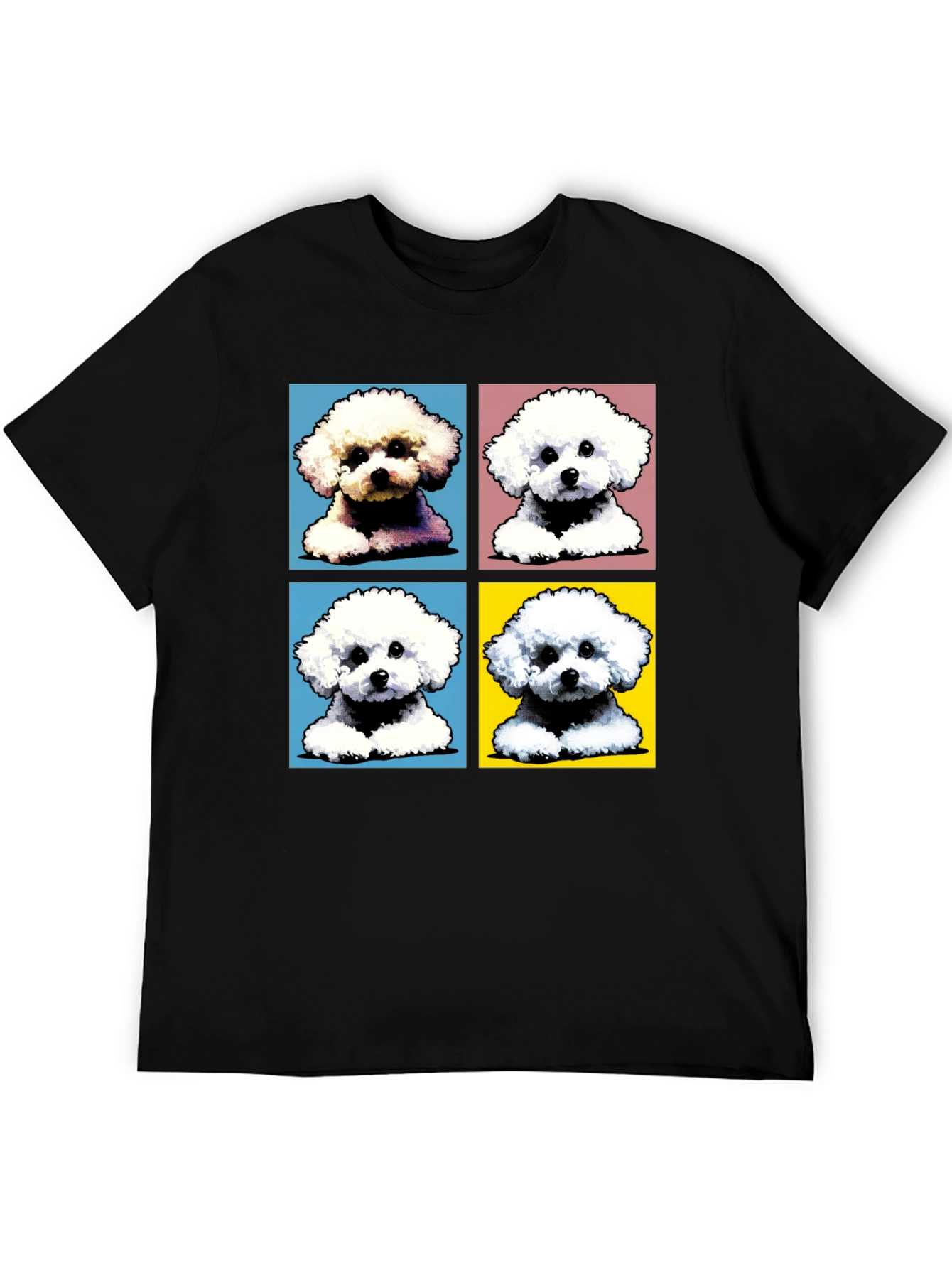 Pop Art Dog Tee - Bichon Frise Design Shirt